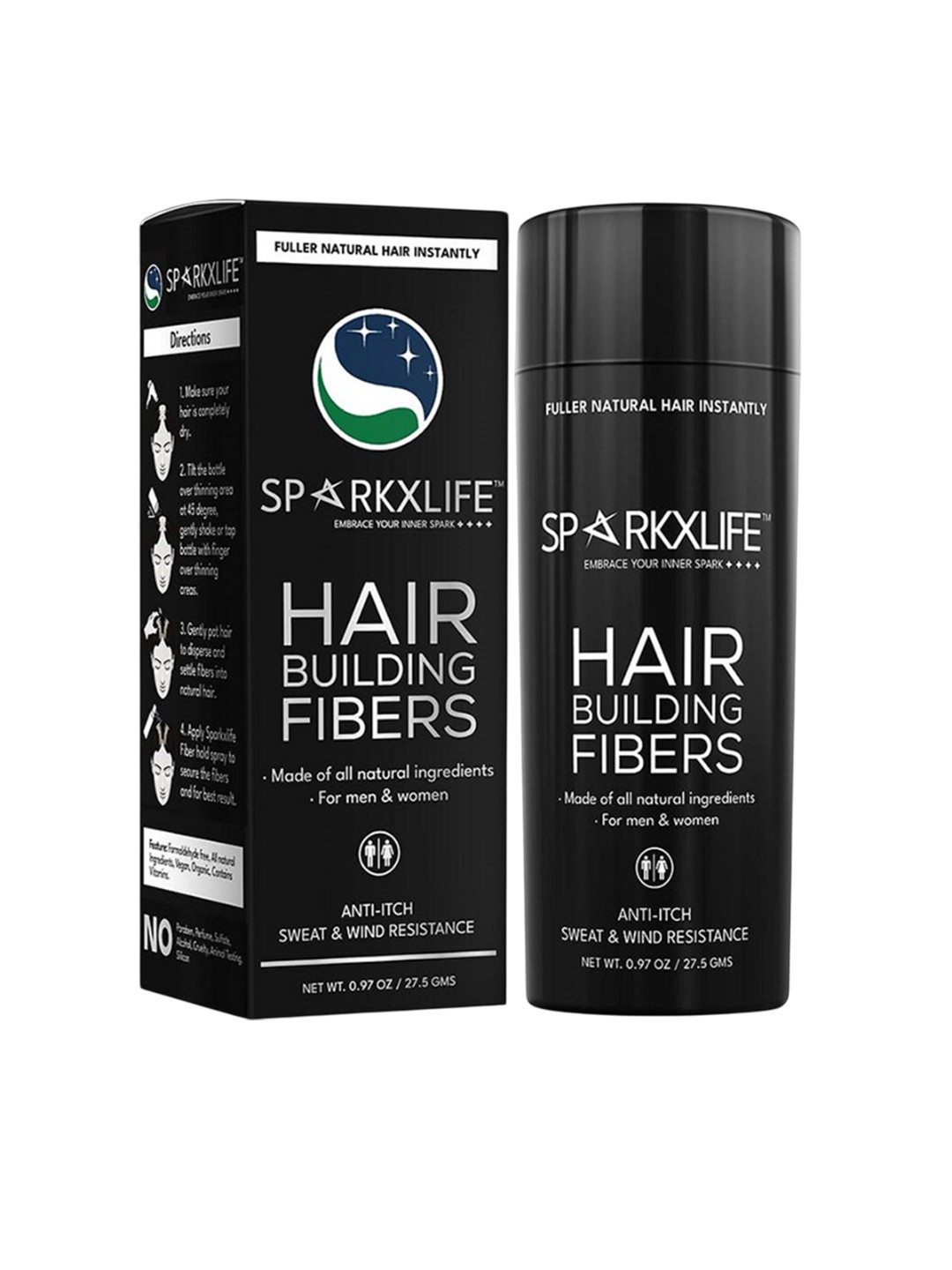 SPARKXLIFE Hair Building Fibers - 27.5 g - Dark Brown