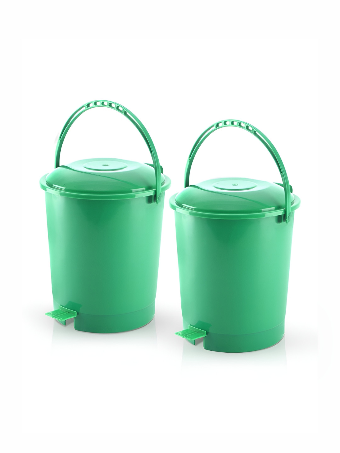 Aura Green 2 Pieces Dust Bins - 10 L