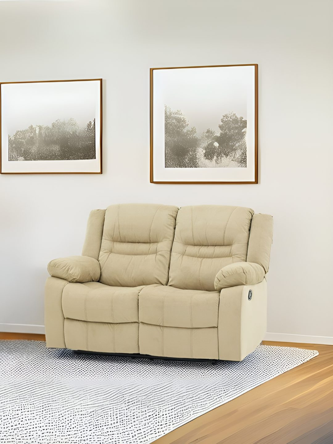 Royaloak Melaka Malaysian Two Seater Fabric Recliner