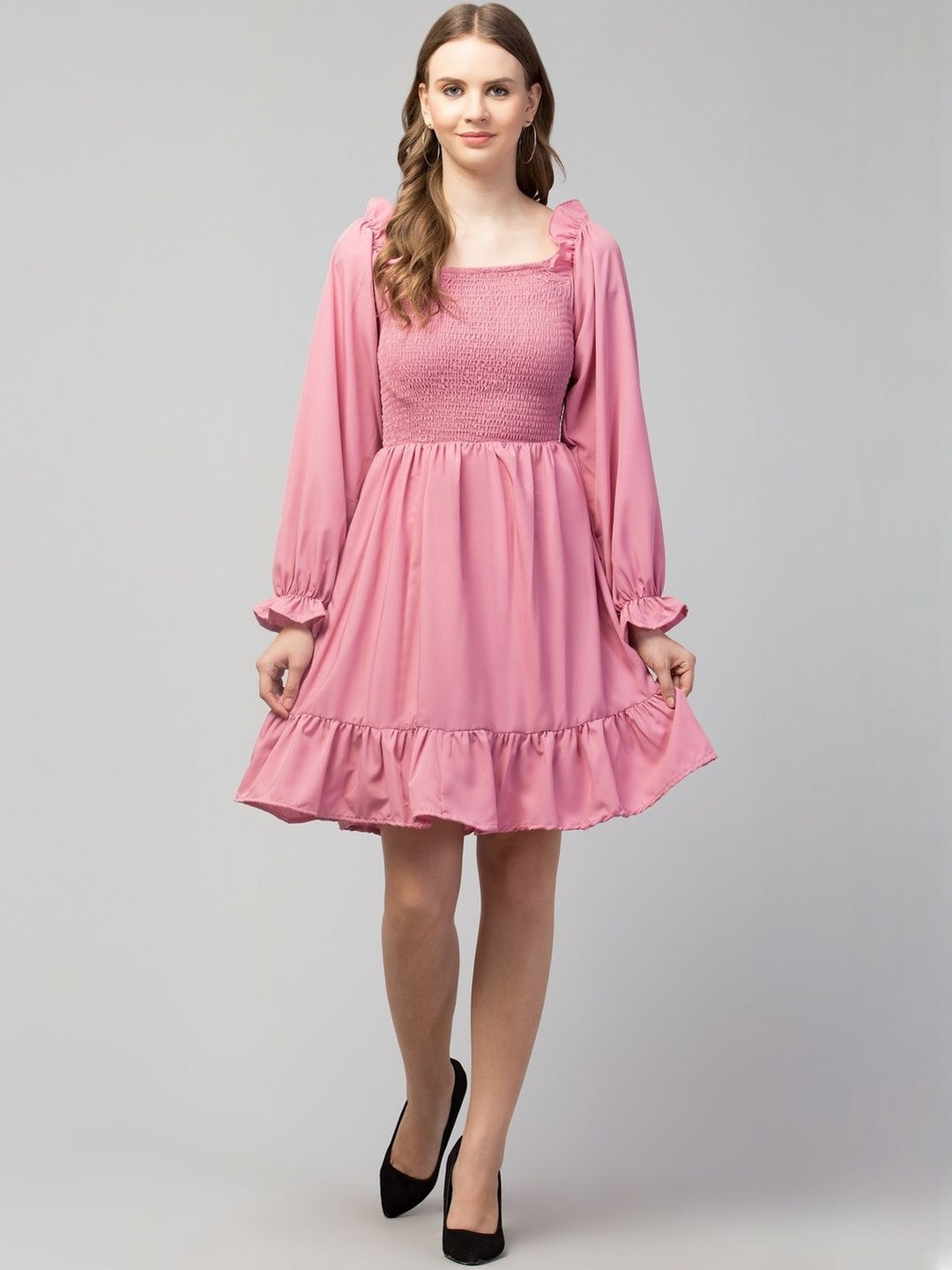 fashion cottage private limited  Square Neck Fit & Flare Dress