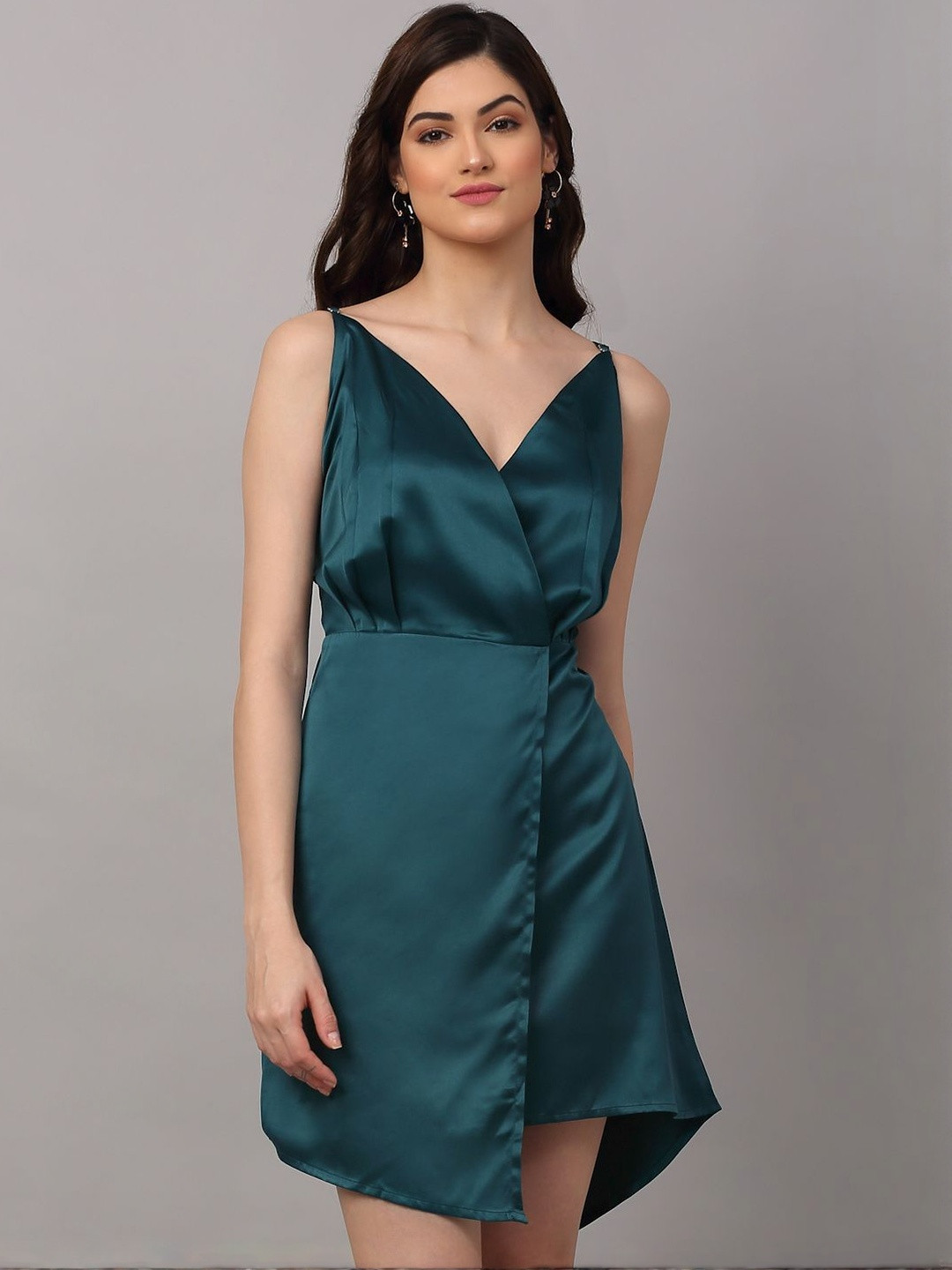 HERE&NOW Women Polyester Wrap Dresses