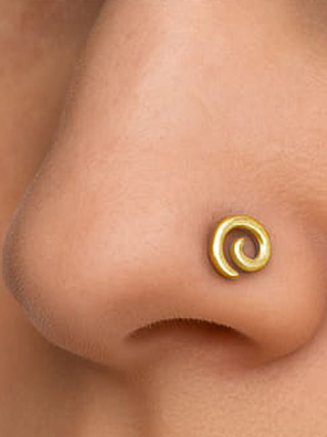 Goldnera Swirly Design Piercing Nosepin