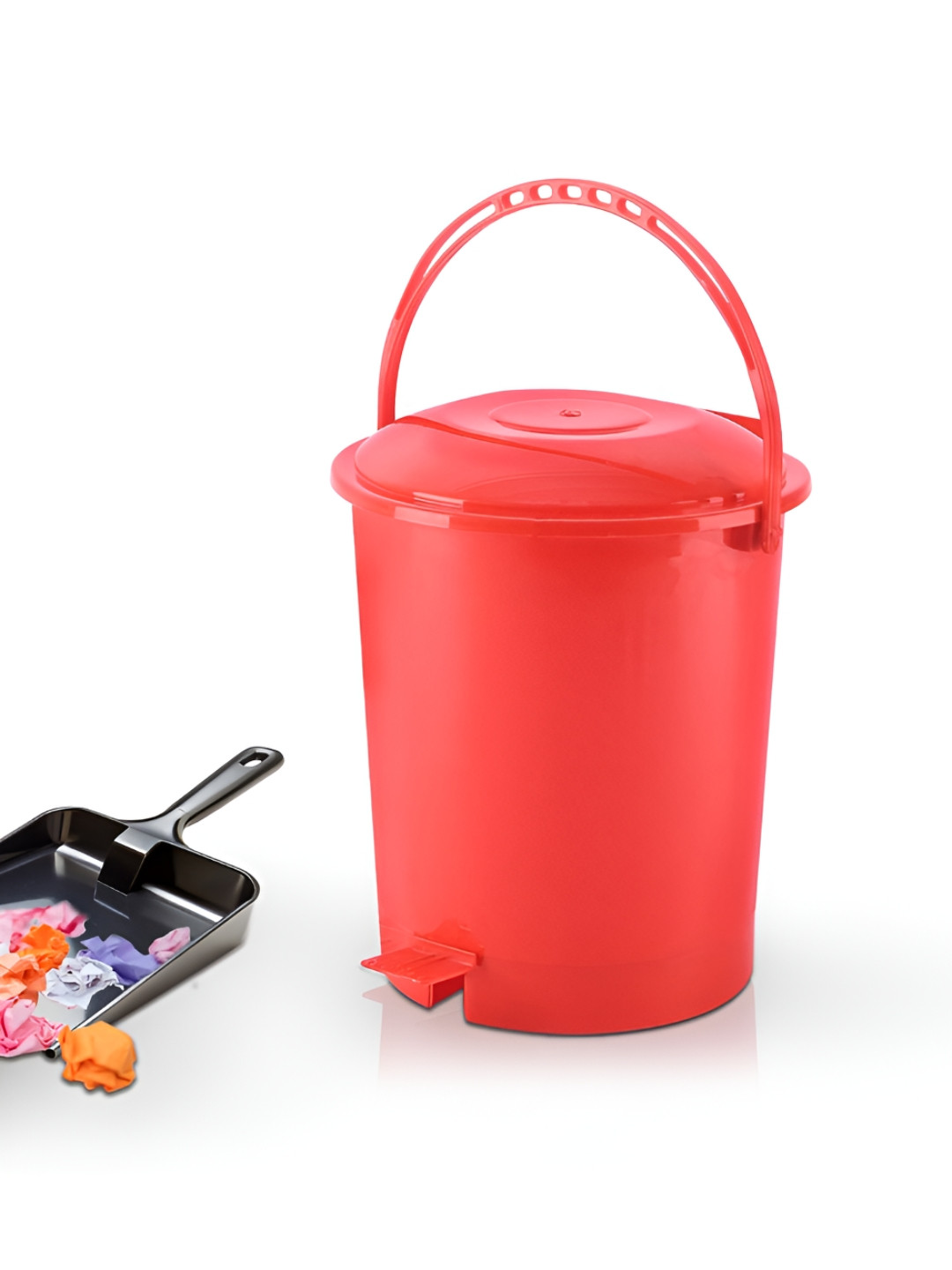 Aura Red Dust Bin - 10L