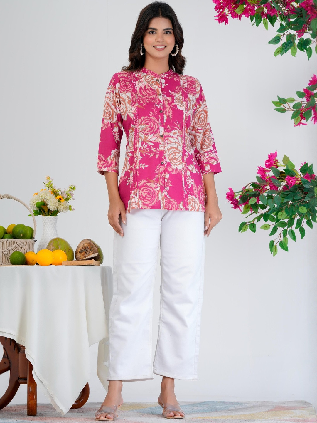 SIGNORIA Women Pink  Cotton Tops