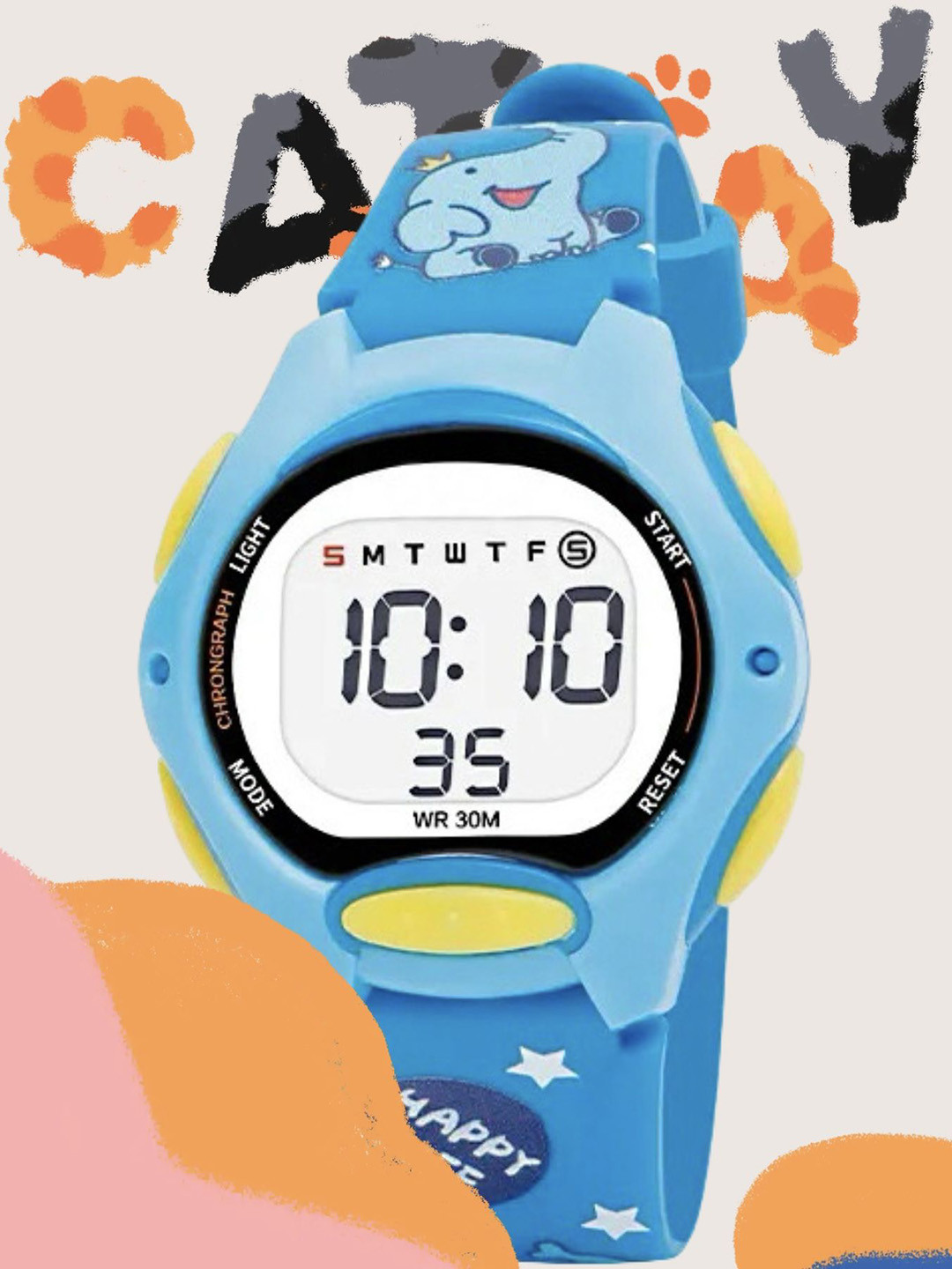 Otage Kids Printed Dial Digital Watch 8207-DarkBlue