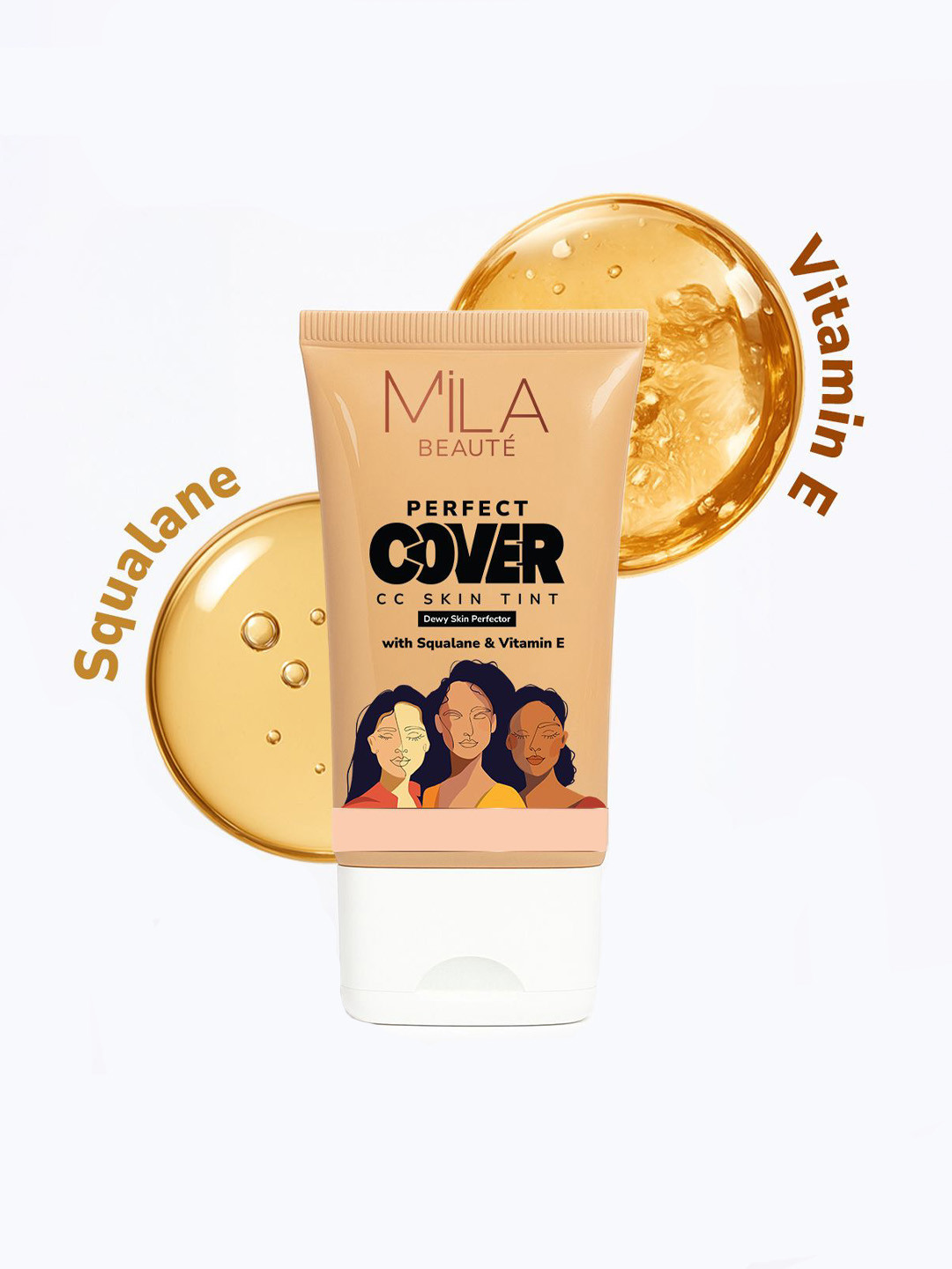 MILA BEAUTE Perfect Cover CC Cream With SPF 24+- 25 g- Butter Cookie
