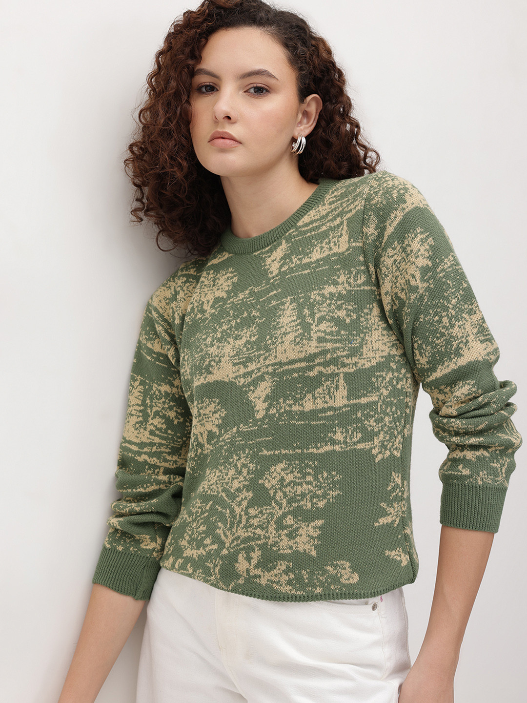 The Roadster Life Co. Abstract Print Sweater