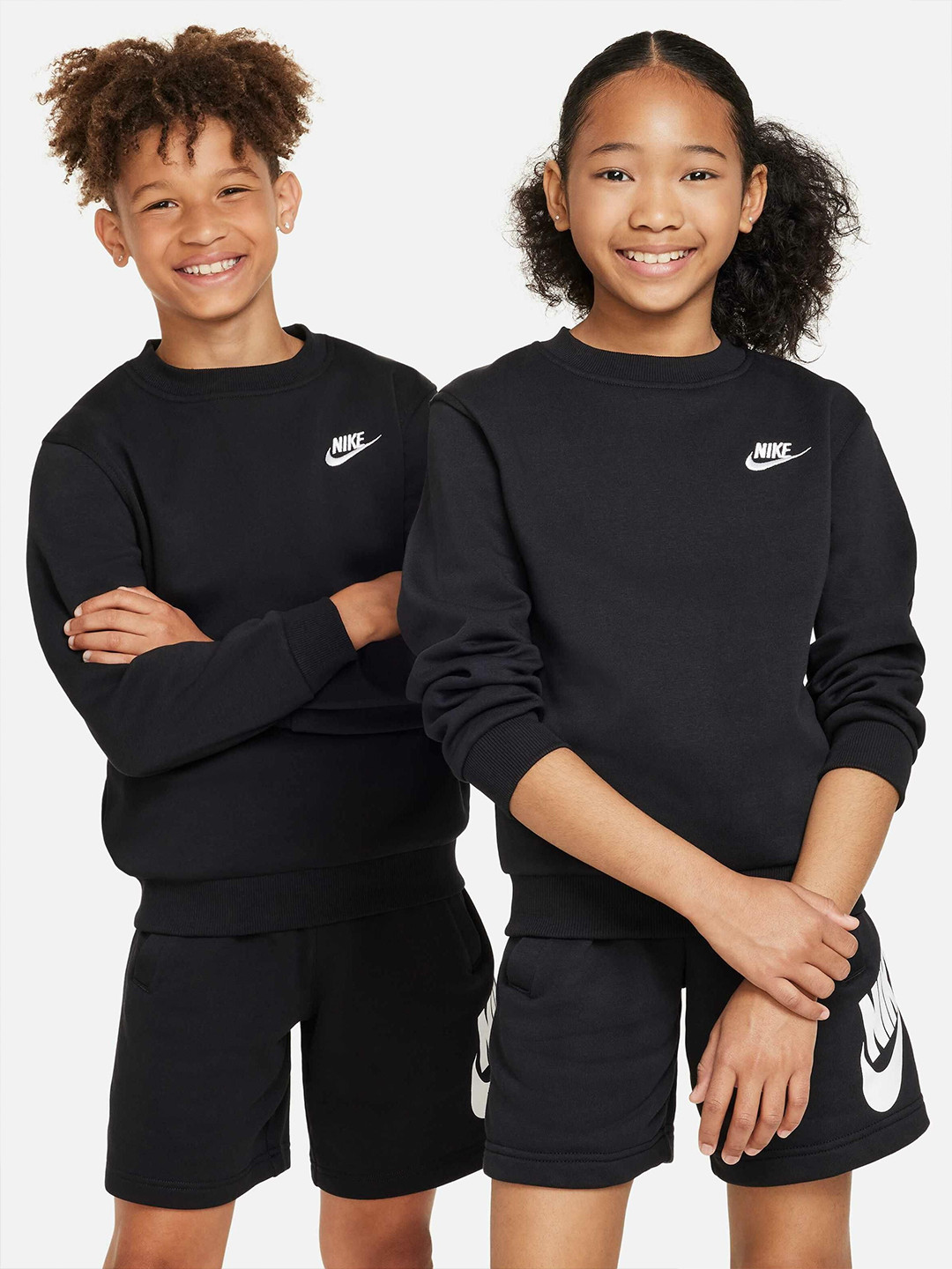 Nike Sportswear Club Fleece Kids Printed Cotton Sweatshirt