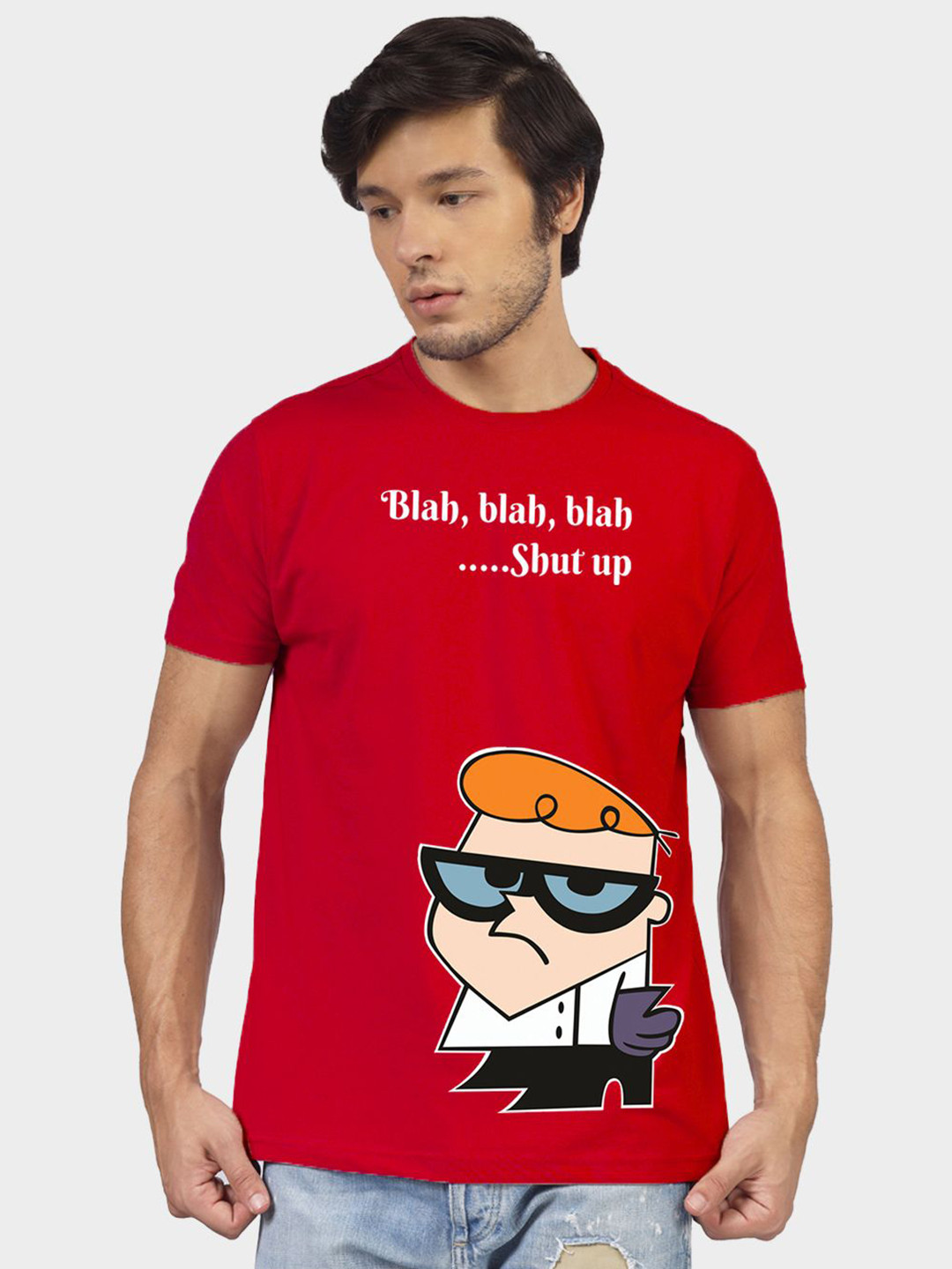 Greylongg Dexter Graphic Printed Short Sleeves Cotton T-shirt