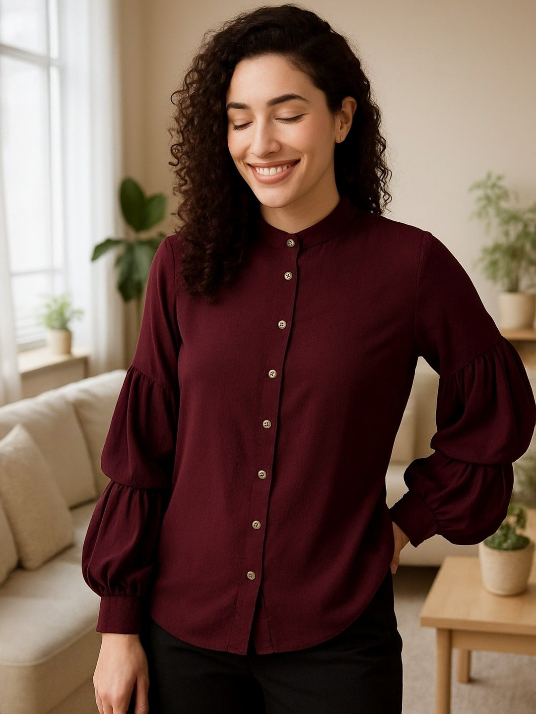 DressBerry Women Solid Semiformal Shirt