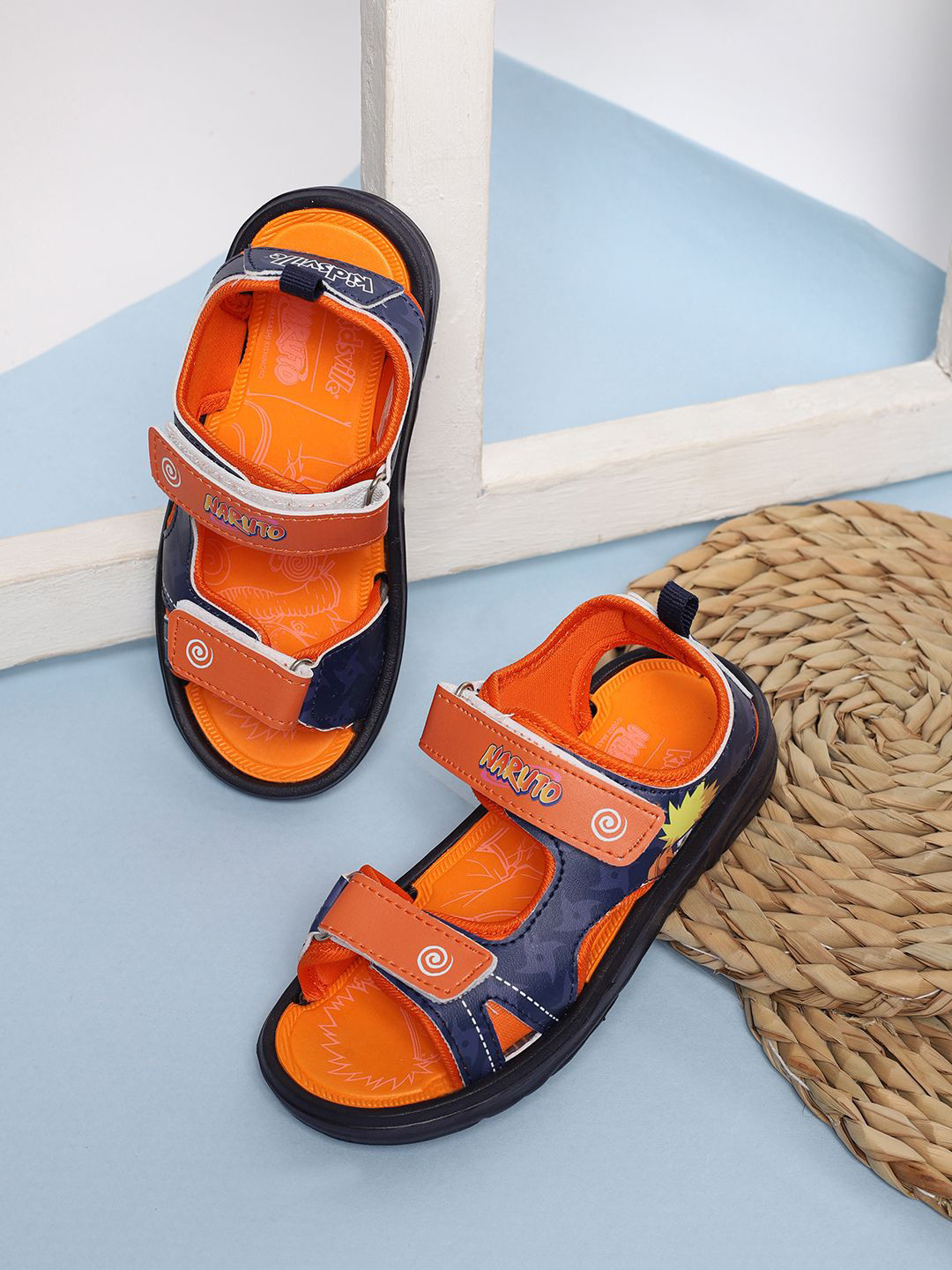 Kids Ville Naruto Boys Printed Sports Sandals