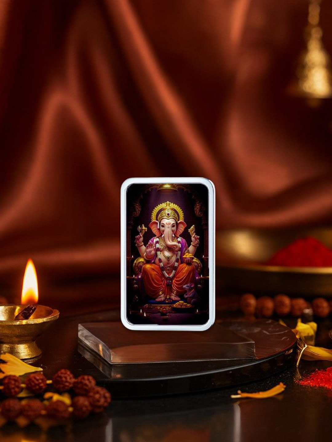 Nipura Vinayaka 999 Sterling Sliver Rectangle Coin- 20gm