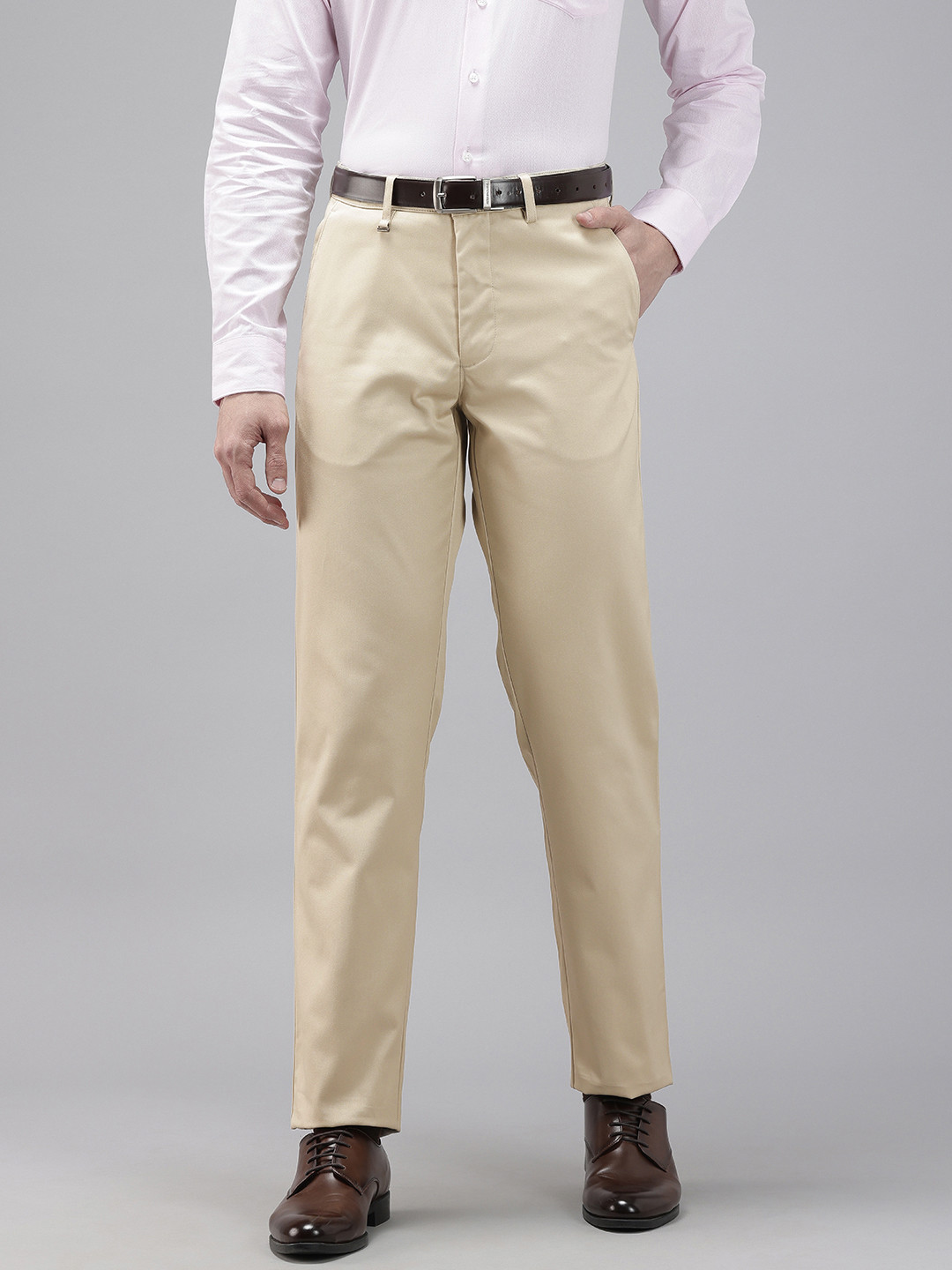 Van Heusen Men Custom Fit Formal Chinos Trousers