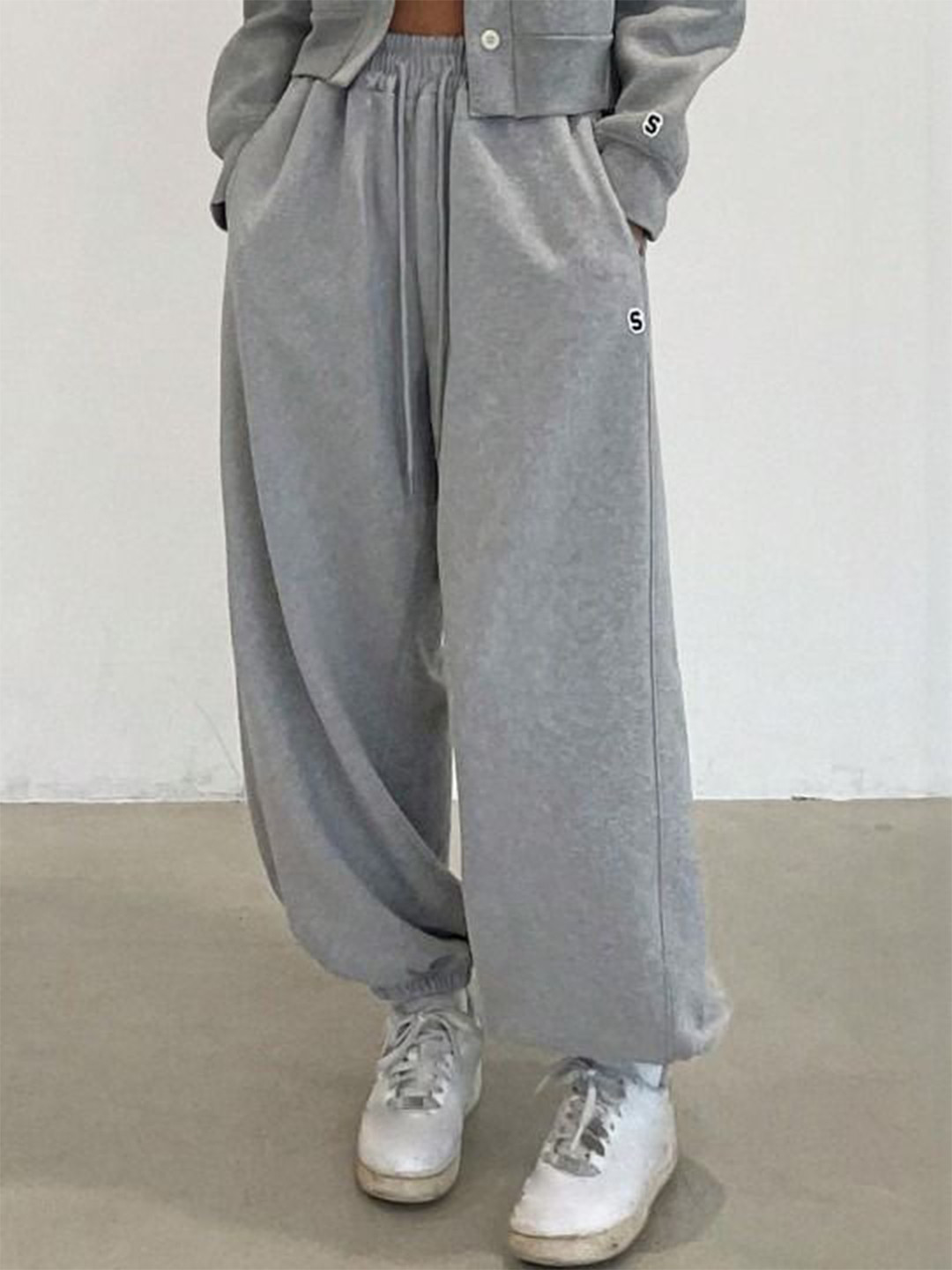 YOU FOREVER Women Grey Track Pant