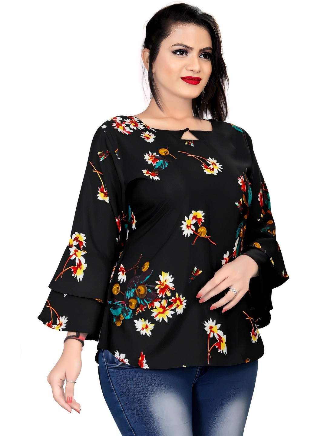 HIALTO Women Black Solid Other Tops