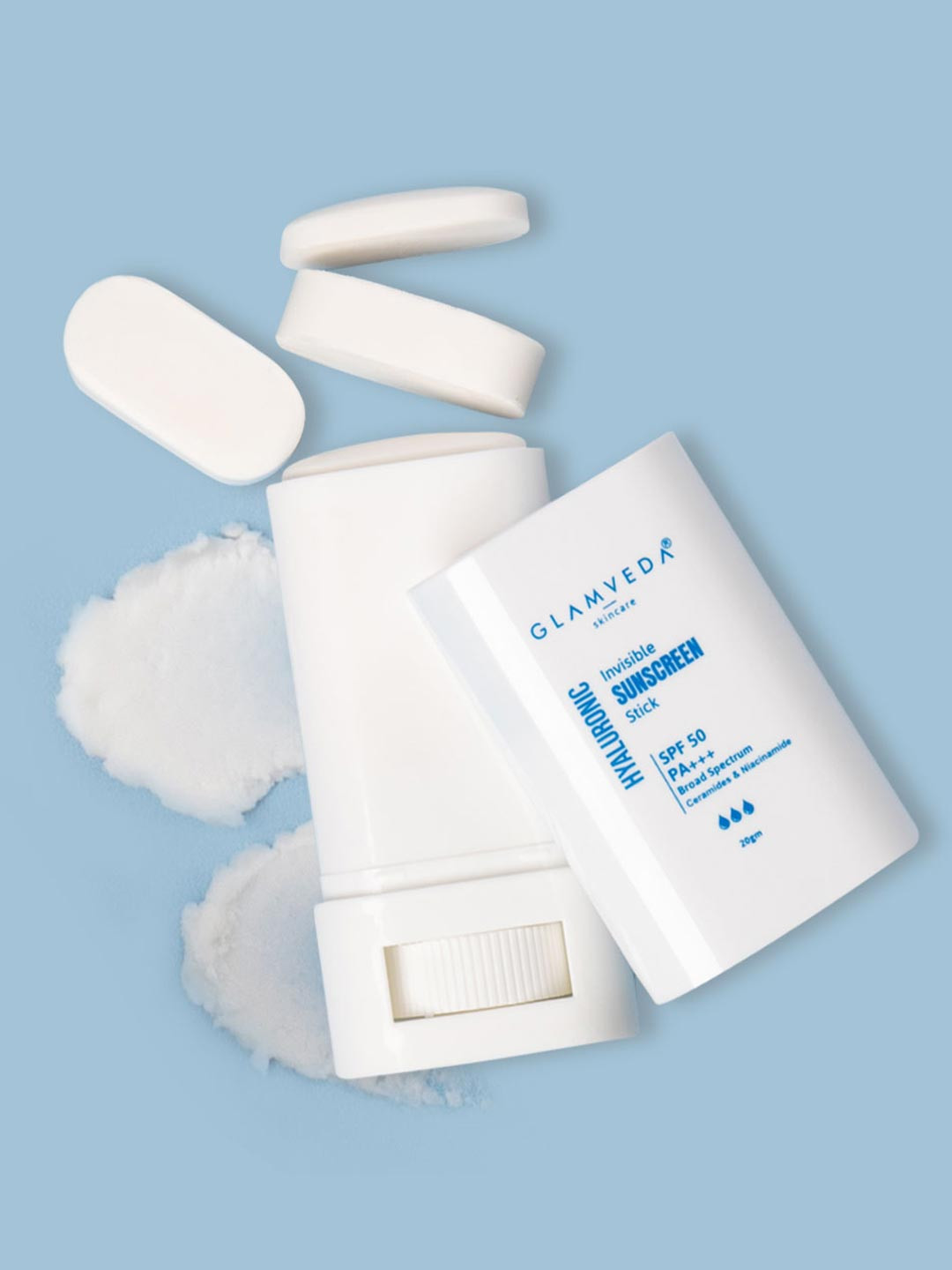 GLAMVEDA SPF 50 PA+++ Hyaluronic Invisible Sunscreen Stick - 20g