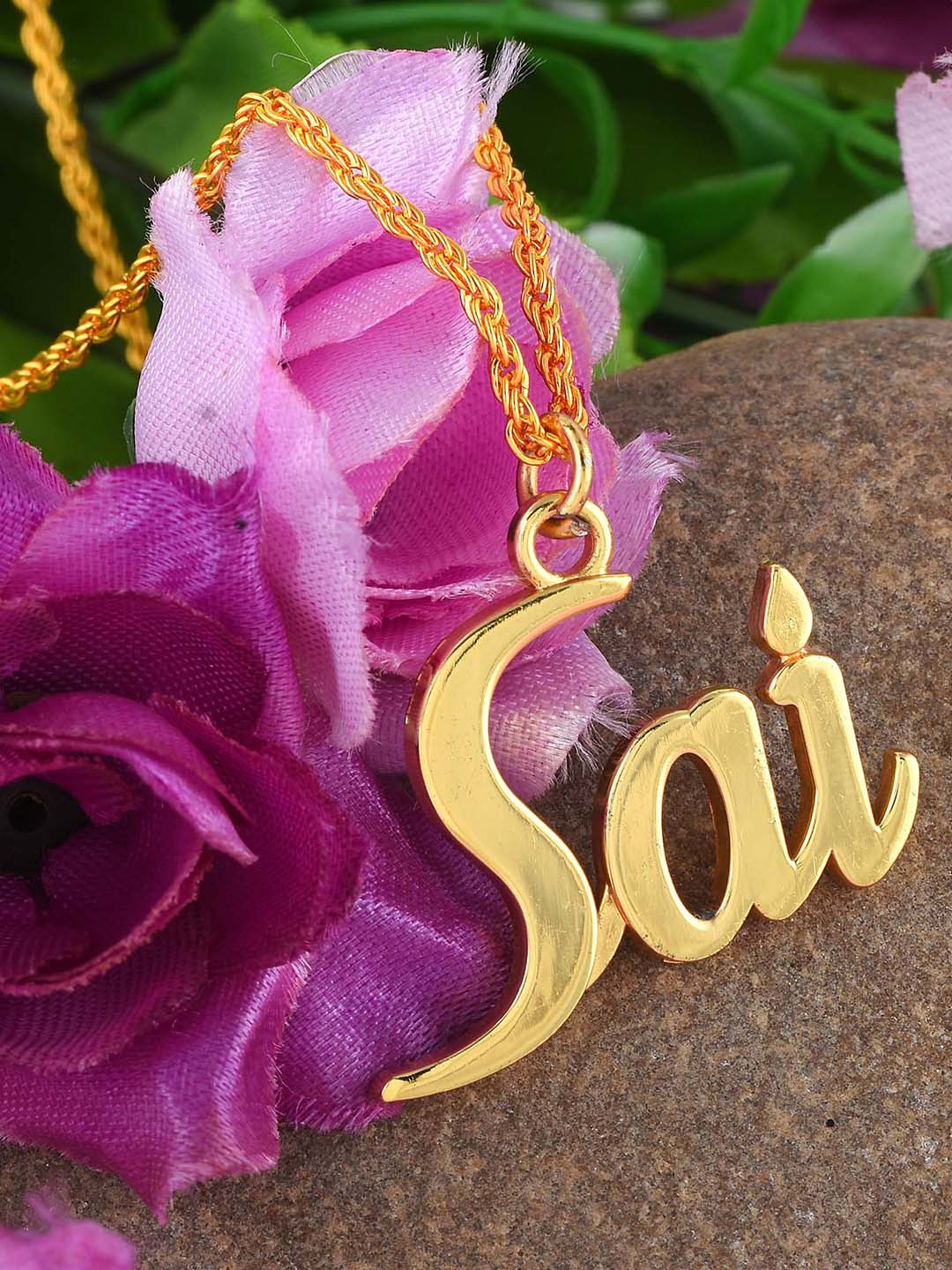 Brass Goldplated Saibaba Word Pendant Men Women