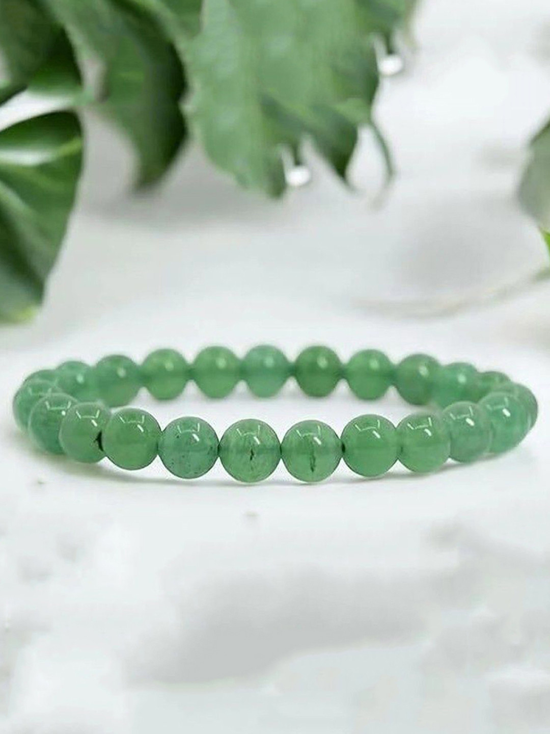 CONTEX MEDIA Sterling Silver Crystals Studded Elasticated Bracelet