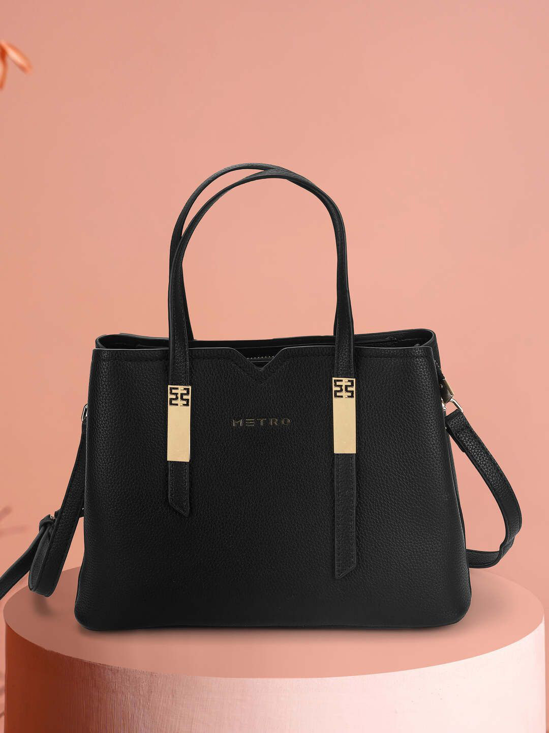 Metro Brand Logo Printed Handheld Bag