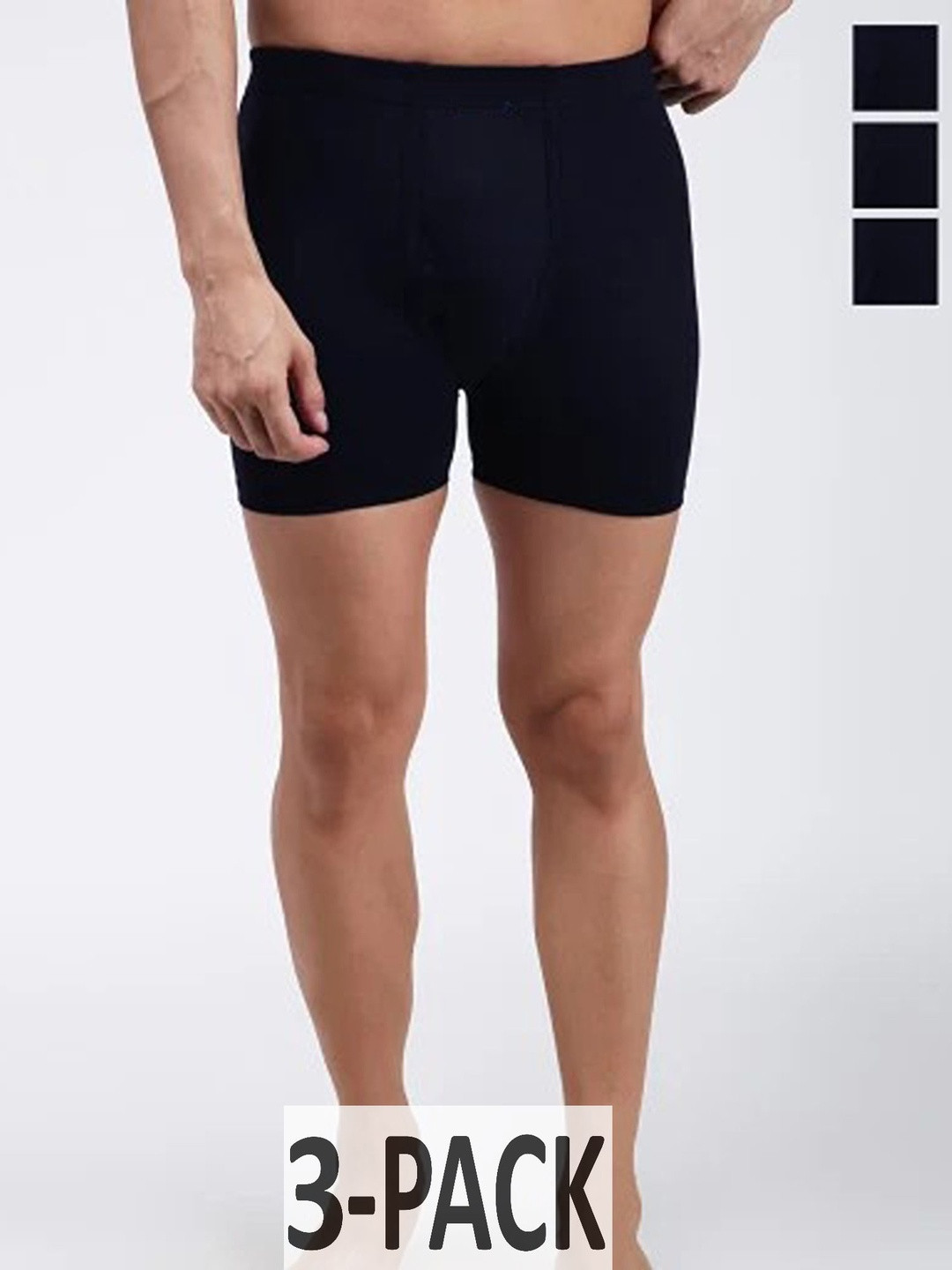 CAVENDERS Men Multicolor Pack Of 3 Cotton Solid Briefs