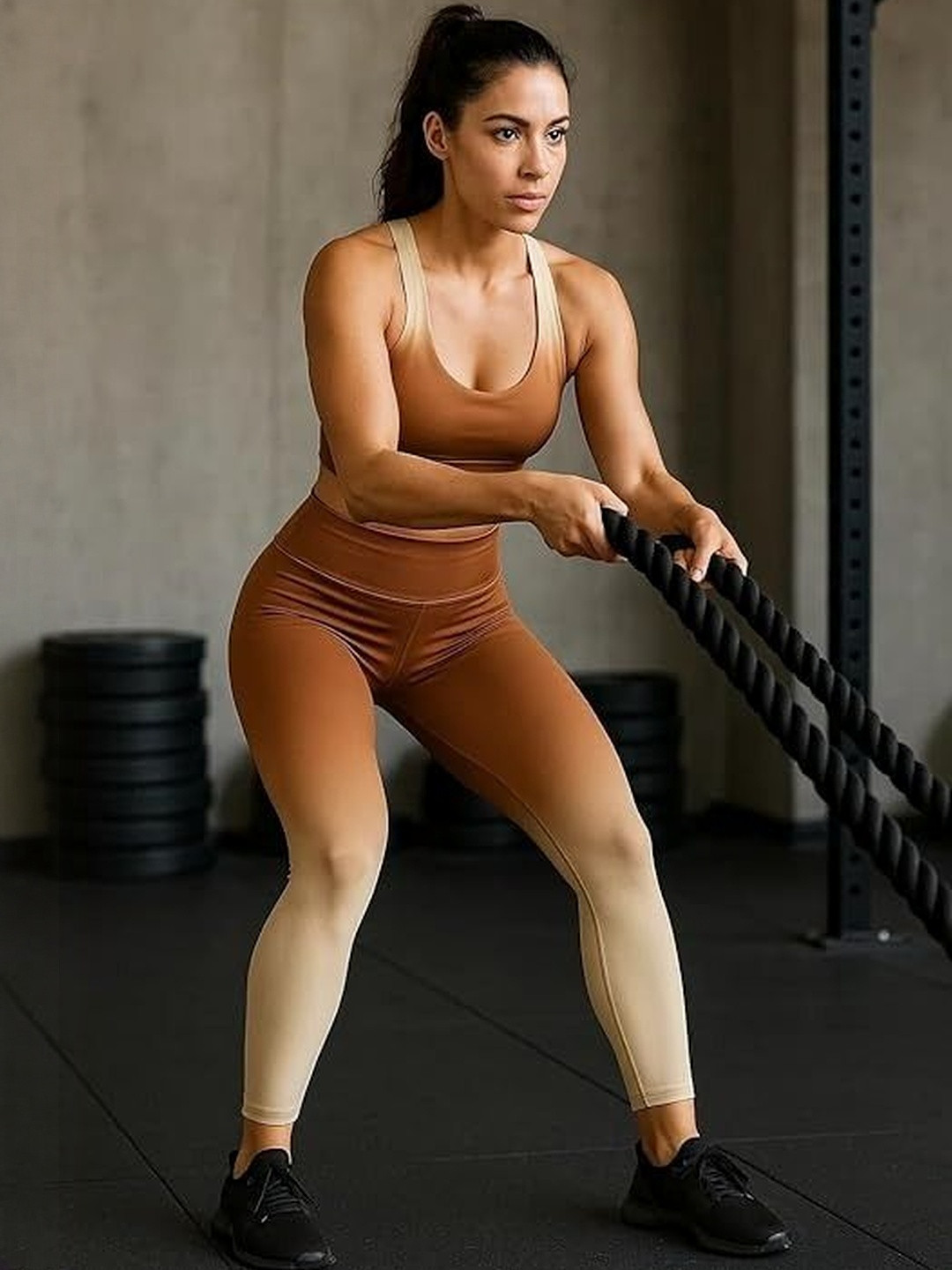 Eleg & Stilance Women Brown Top with Leggings