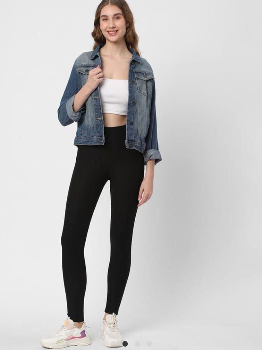 Famous Brand Mid-Rise Cotton Ankle LengthLeggings