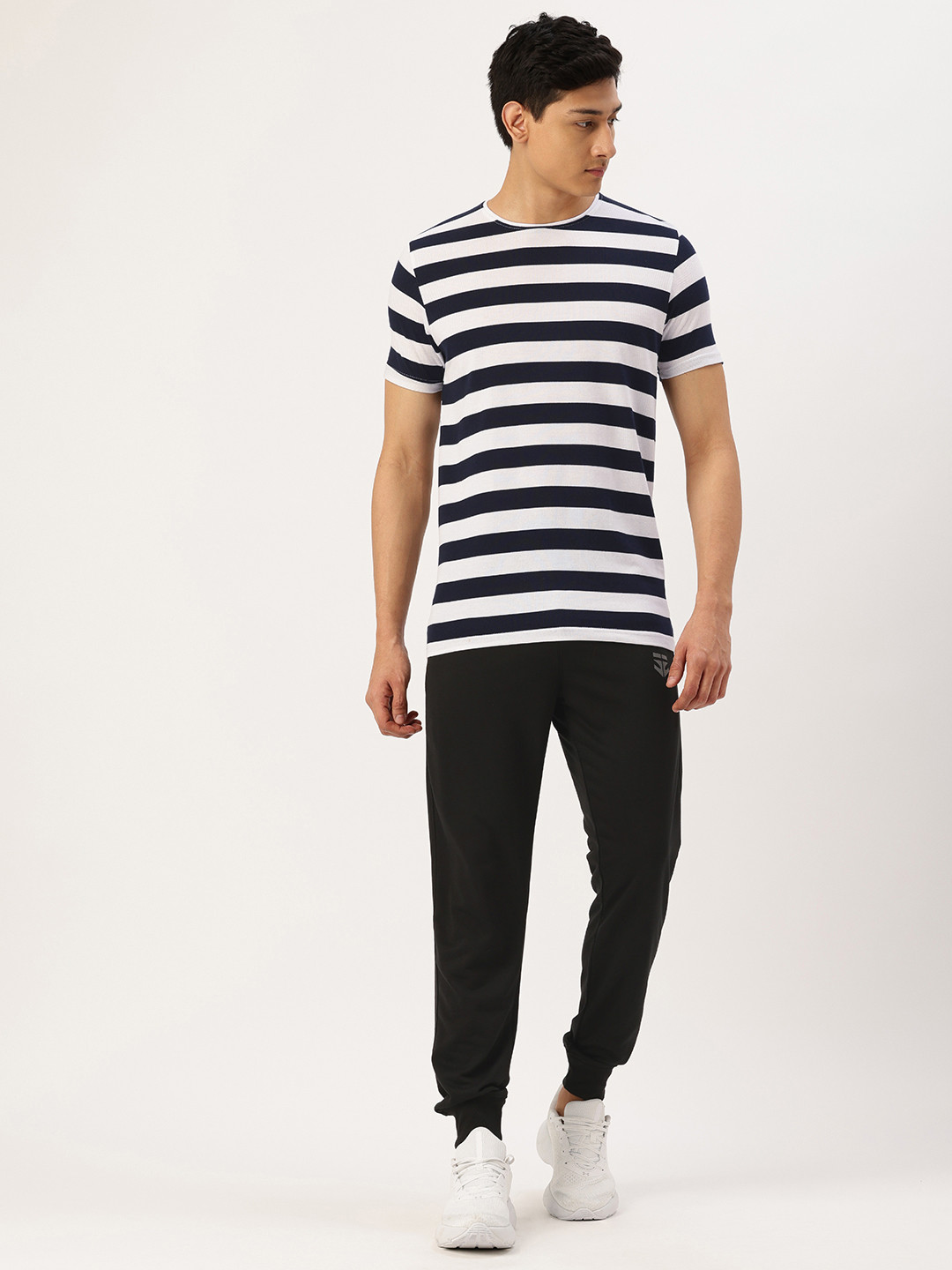 Sports52 wear Striped Training T-Shirt With Joggers