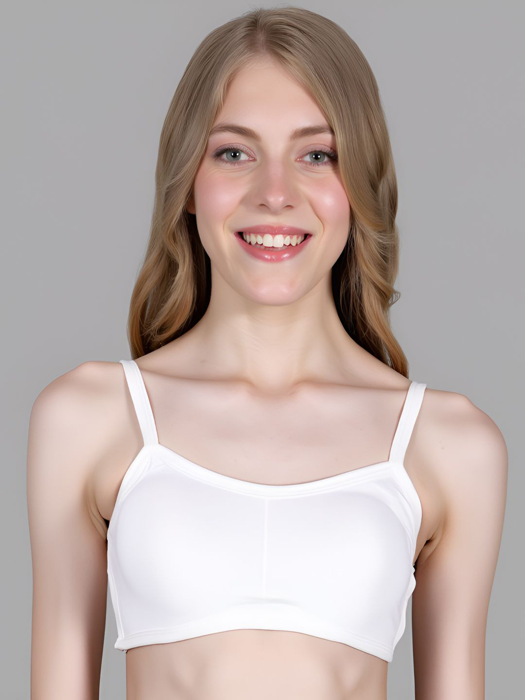ComfyStyle Women Solid Removable Padded Full Coverage Bralette Bra