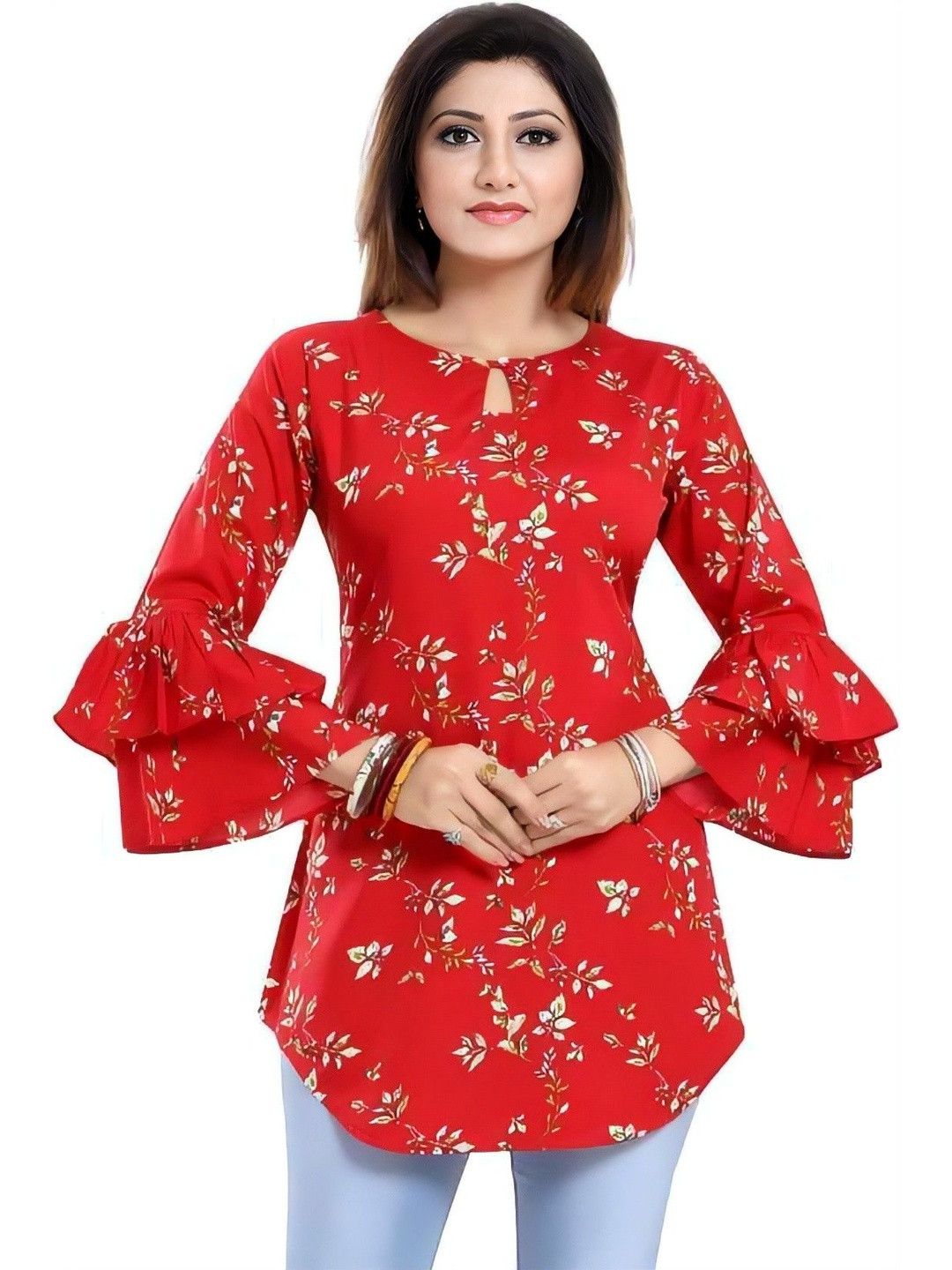 HIALTO Women Red Solid Other Tops