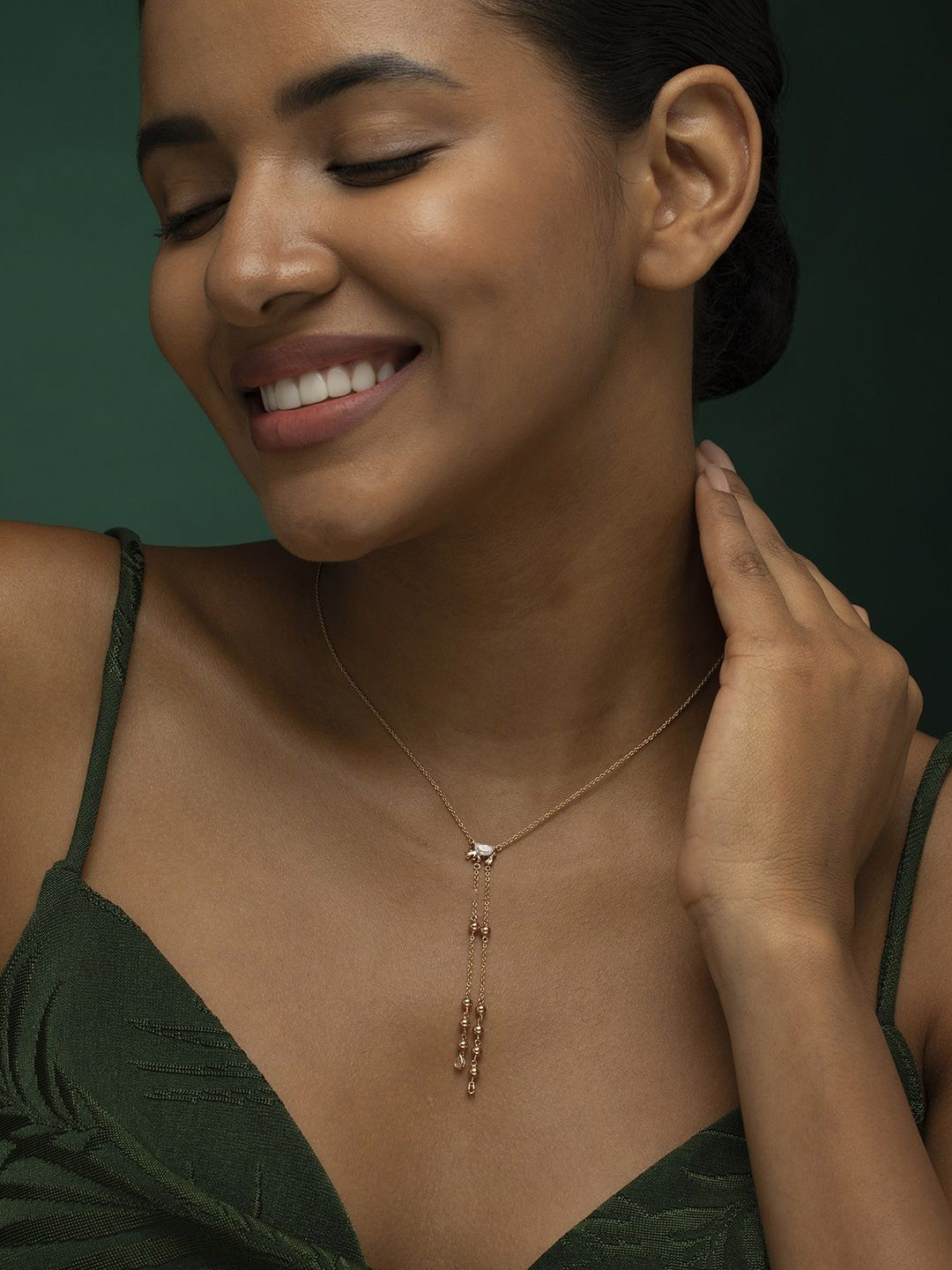 Crash.Club By CKC 18 KT Gold-Plated Lab Grown Diamond Studded Necklace 5.07 g