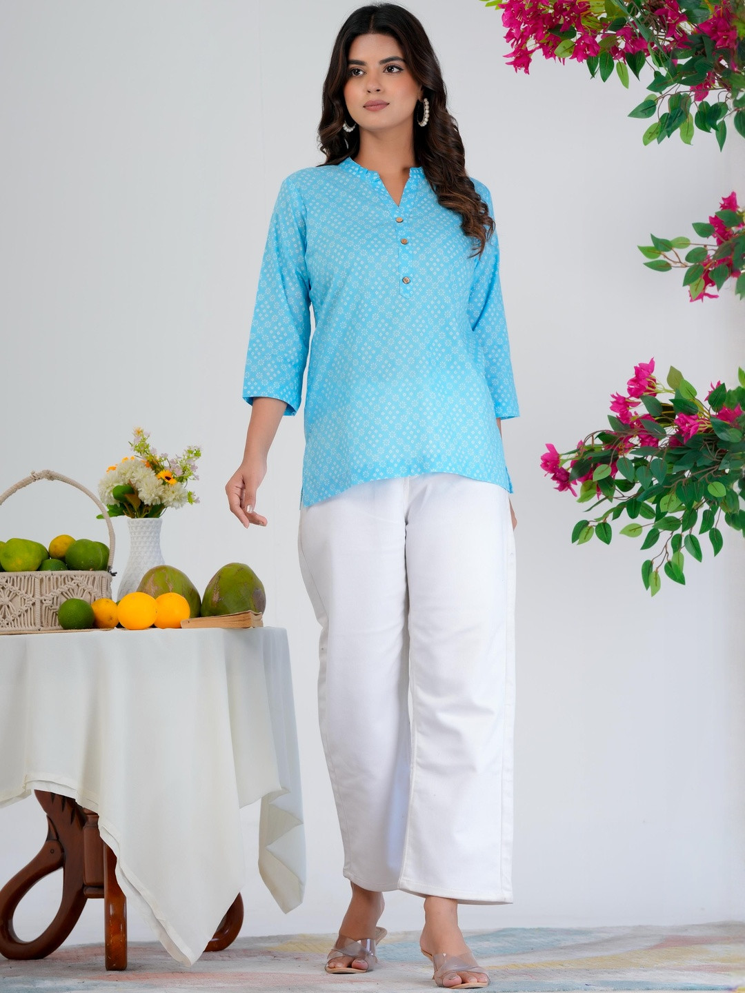 SIGNORIA Women Blue  Cotton Tops