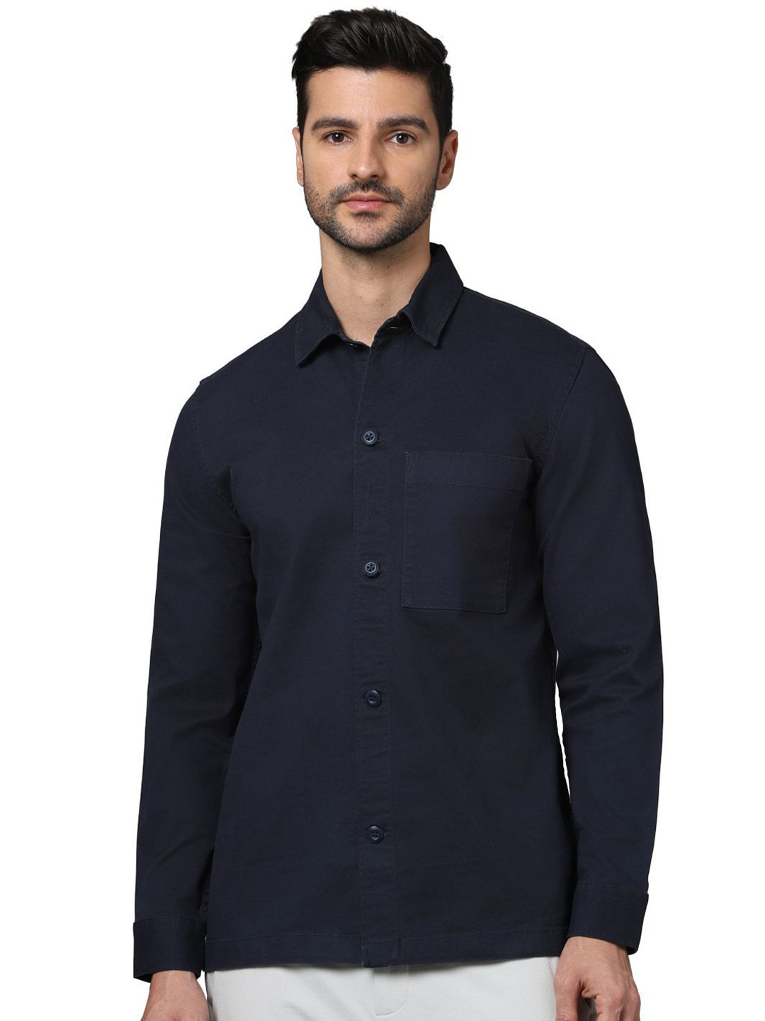Celio Long Sleeves Regular Fit Cotton Casual Shirt