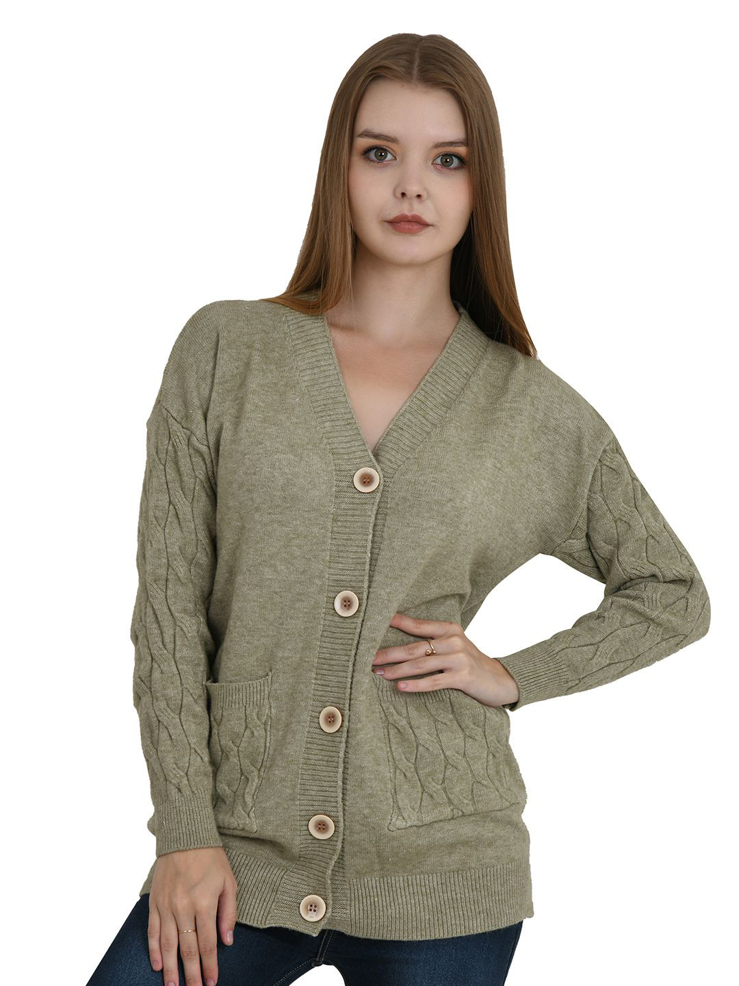 StyleCast V-Neck Winterwear Cardigan