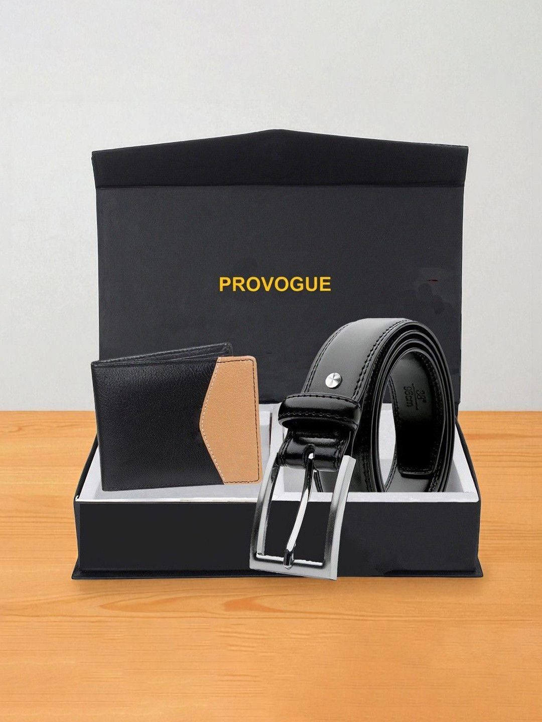 Provogue Men Accessory Gift Set of Belt with Card Holder