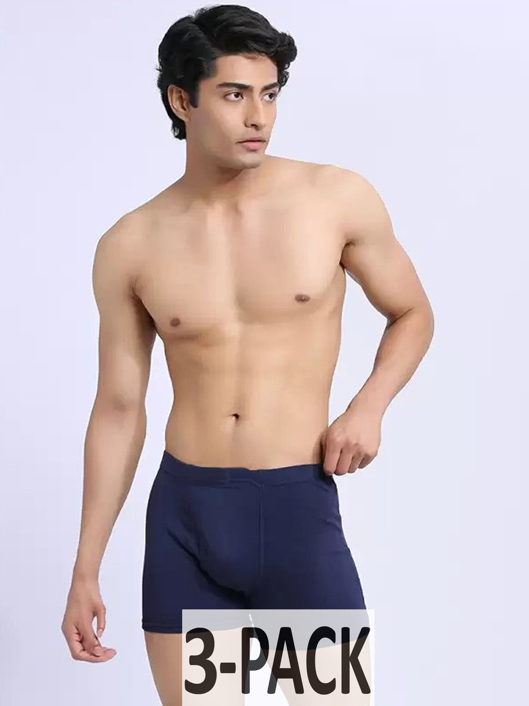 CAVENDERS Men Multicolor Pack Of 3 Cotton Solid Briefs