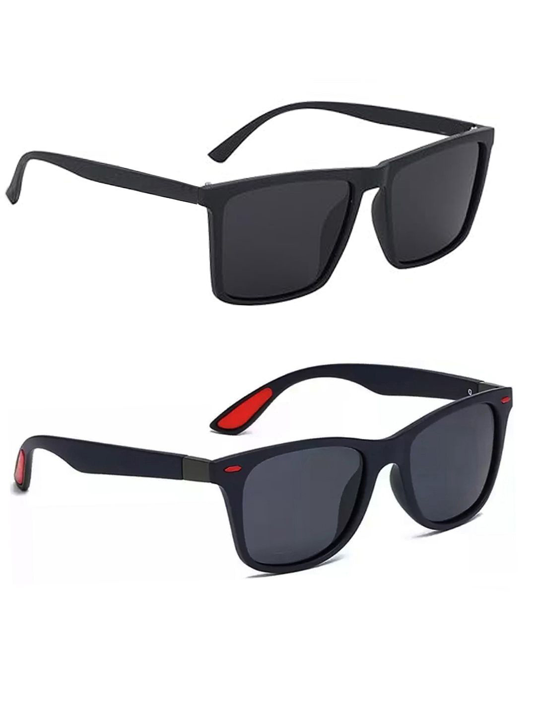 Elligator Unisex Set Of 2 Square Sunglasses