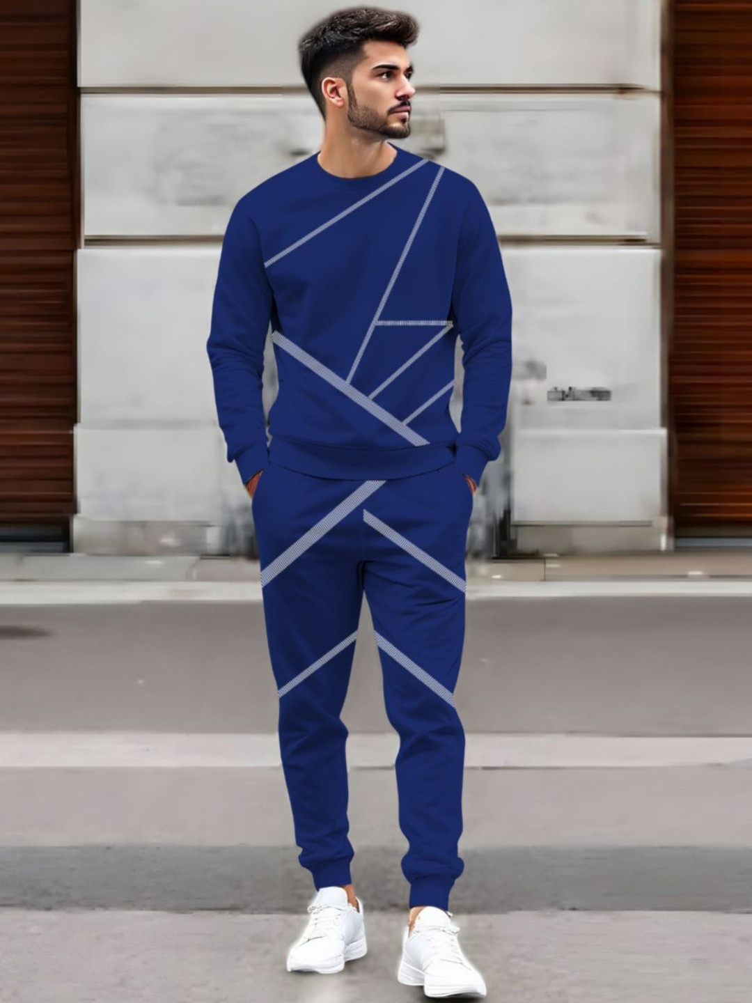 Triptee Printed Sweatshirt & Joggers Co-Ords