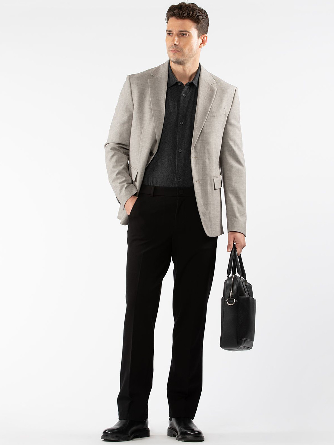 LOVE PANGOLIN Straight-Fit Work Trousers