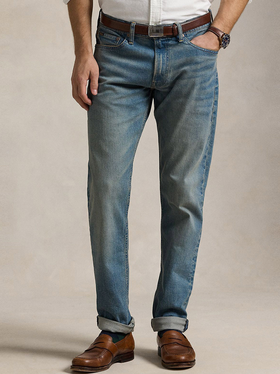 Polo Ralph Lauren Cotton Parkside Active Taper Stretch Jeans