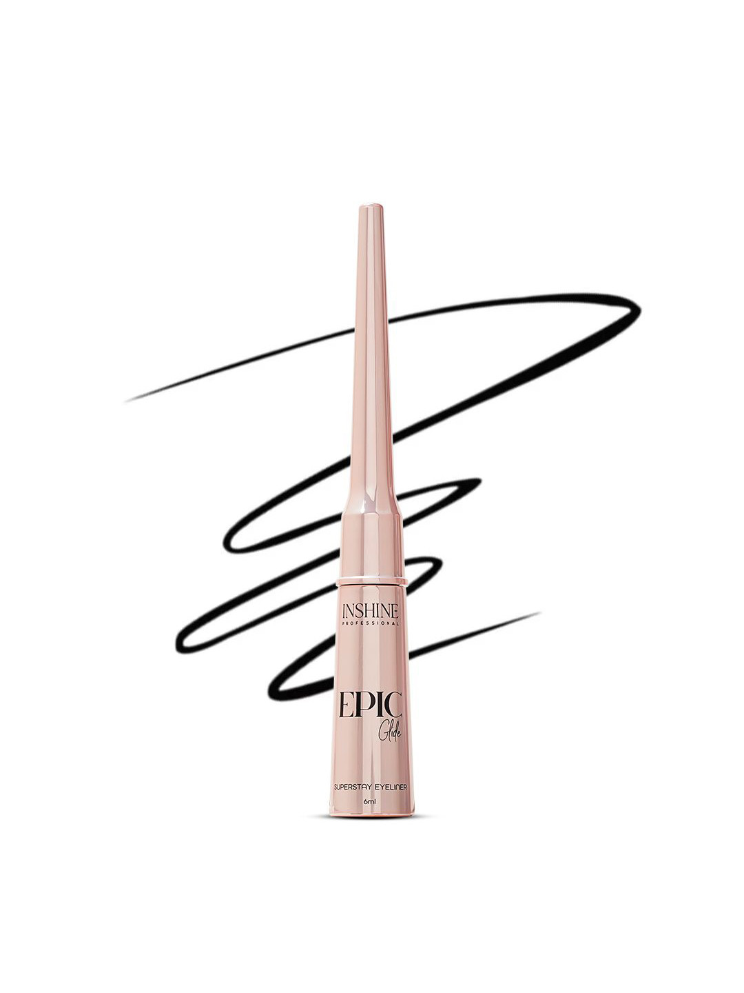 Inshine Epic Glide Smooth-Proof Long-Lasting Matte Liquid Eyeliner - 6ml - Black