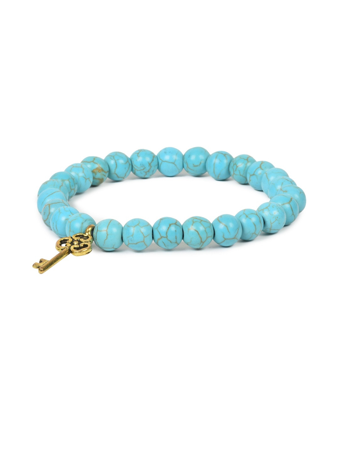 Profounnd Gems & Jewels Firoza Bracelet With Key Charm