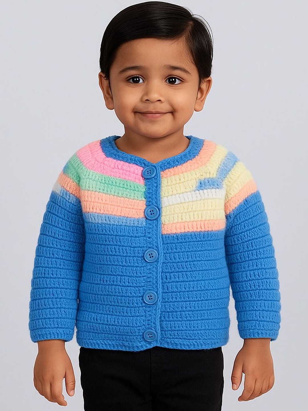 Mmaisha Kids Ribbed Woolen Sweater Vest