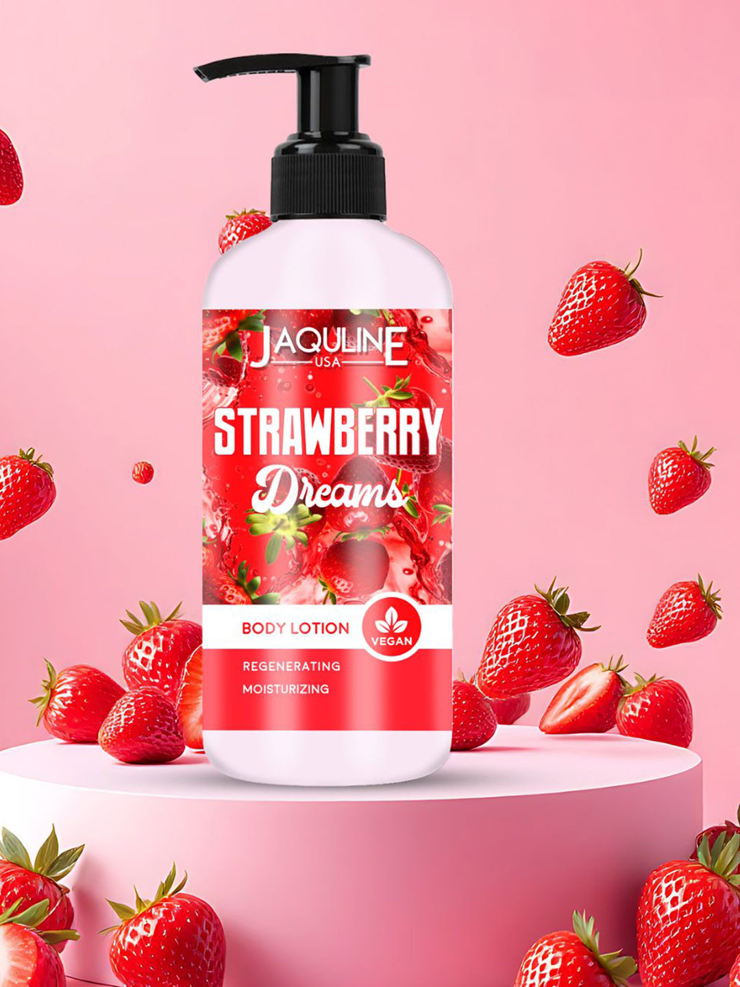 Jaquline USA Strawberry Dreams Body Lotion With Niacinamide - 250 ml