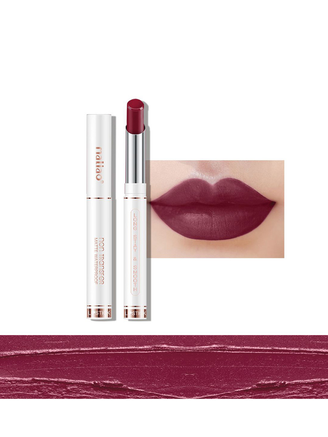 Maliao Non-Transfer Matte Finish Long Lasting & Smooth Lipstick - 3.8 g - Sultry 101