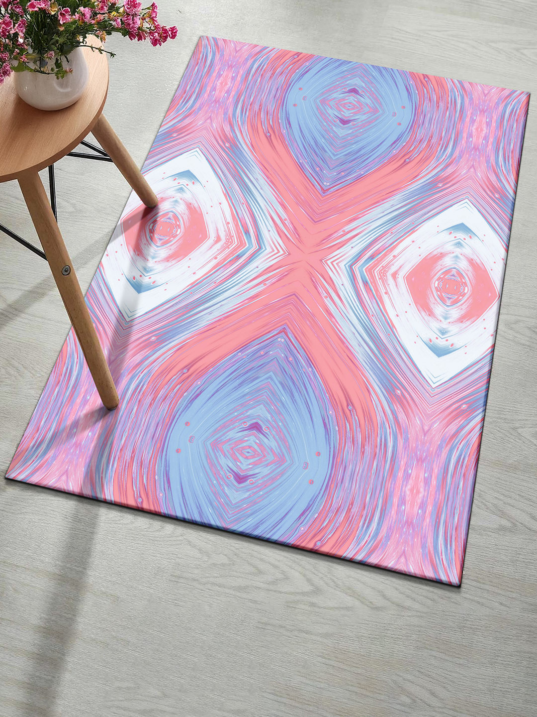 Kaleen India Pink Polyester Carpets