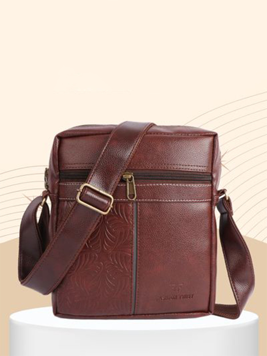 Fashion twist Unisex Textured Crossbody Messenger Bag