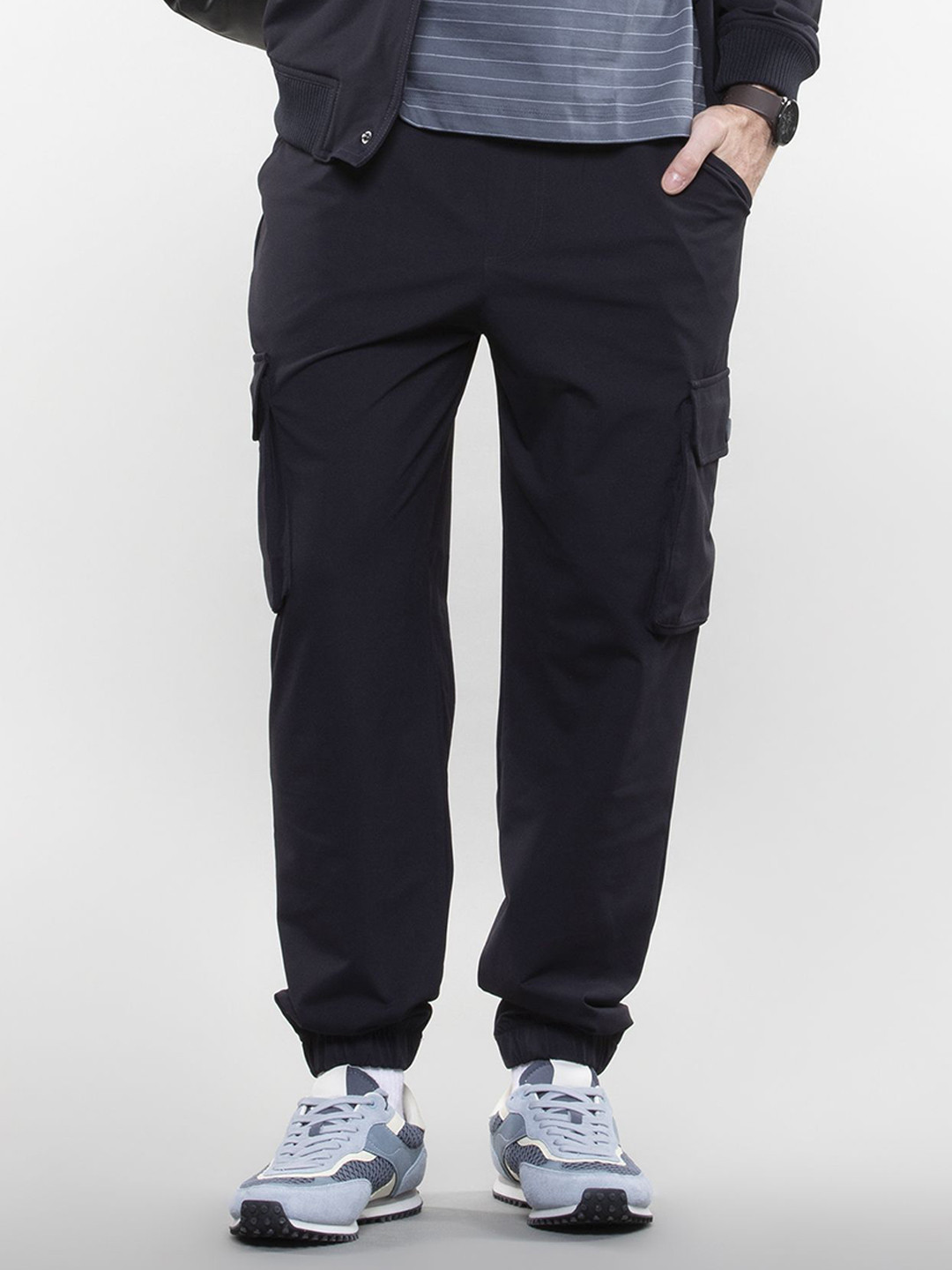 LOVE PANGOLIN Men Six-Pocket Cotton Easy Wash Cargo