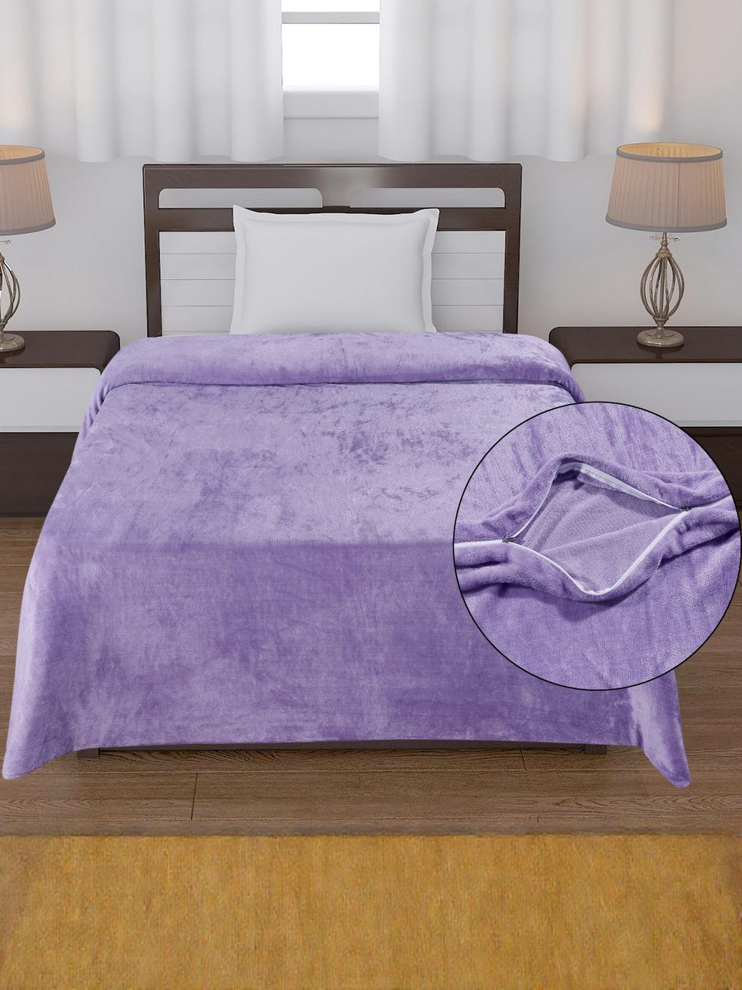 REALDREAM Mild Winter 300 GSM Fur Single Bed Dohar Cover