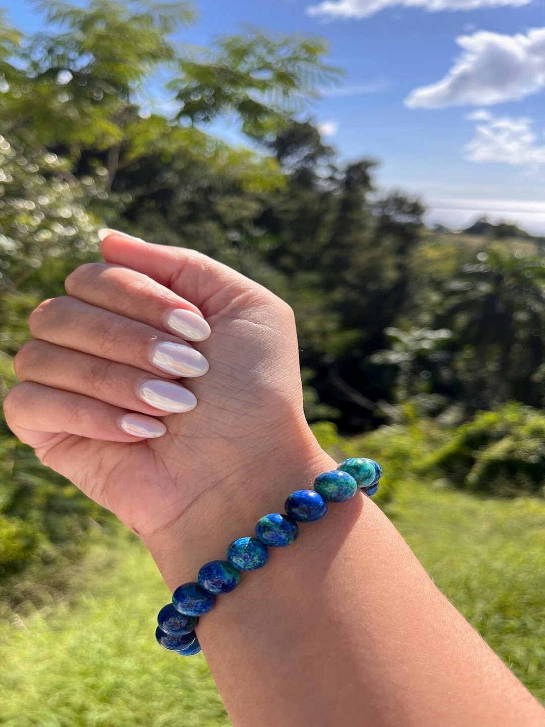 Profounnd Gems & Jewels Unisex Azurite Bracelet