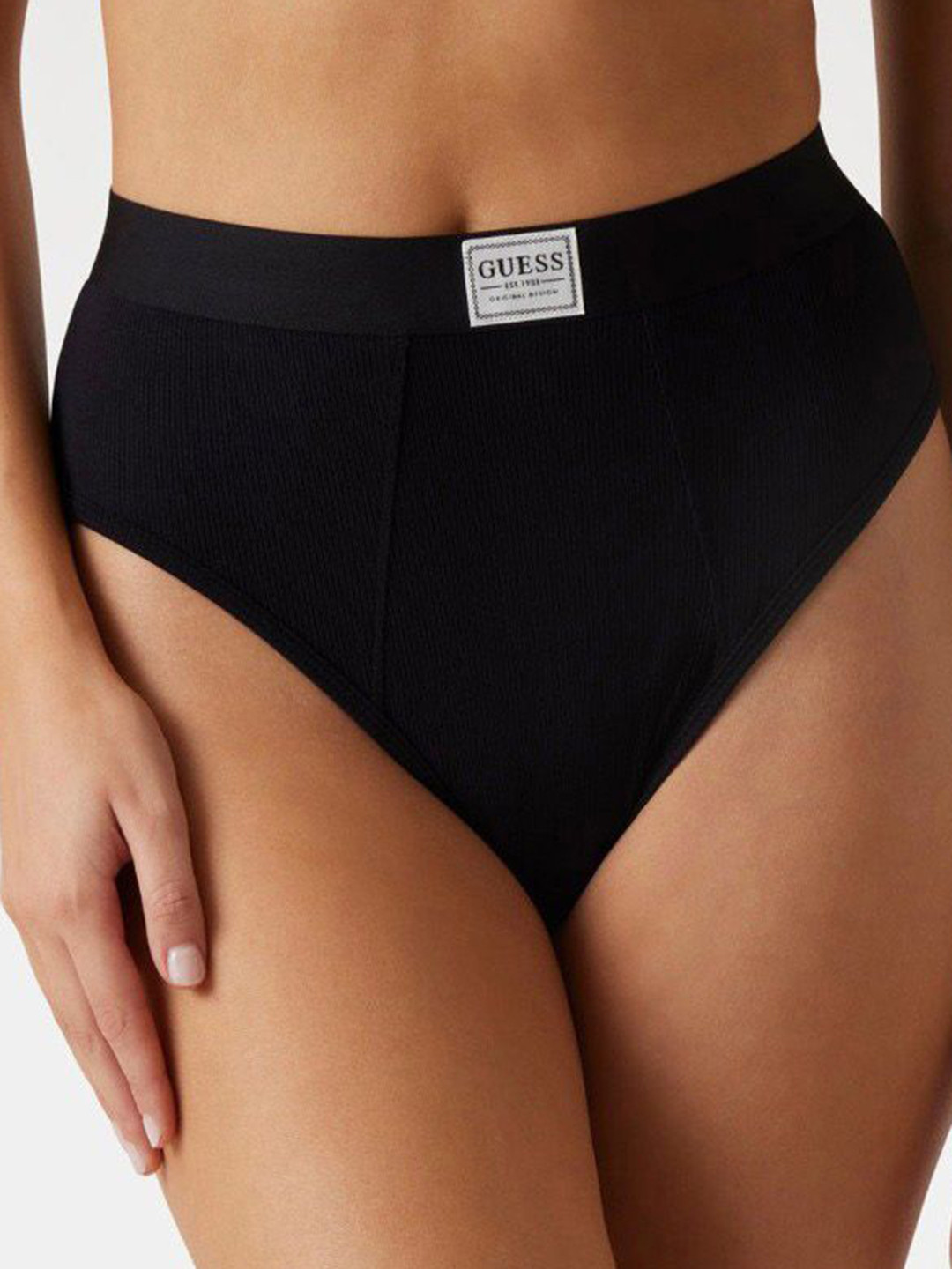 GUESS High-Rise Hipster Briefs O4BE15KCDA2JBLK-Jet Black A996